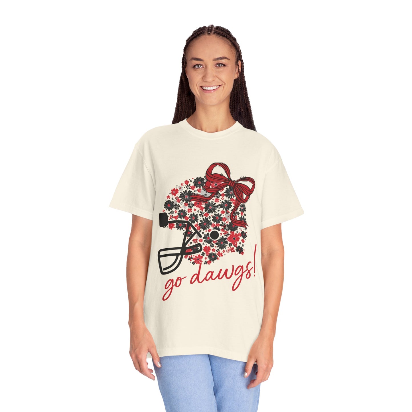 Floral Game Day T-Shirt for Fans, Unisex Apparel, Sports Tee for Tailgating, Perfect for Football Season, Gift for Team Supporters