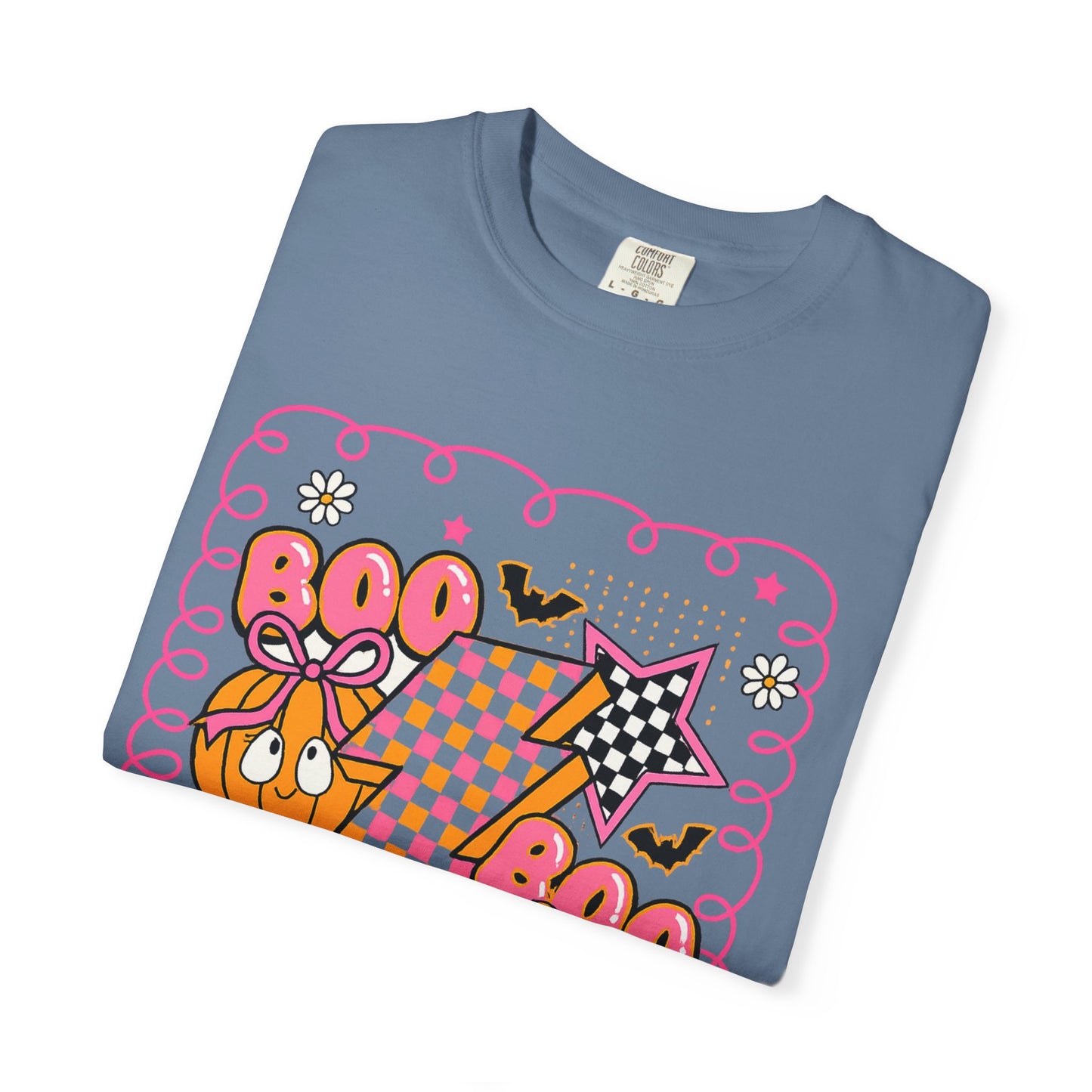 Retro Design Orange & Pink Unisex Halloween T-Shirt