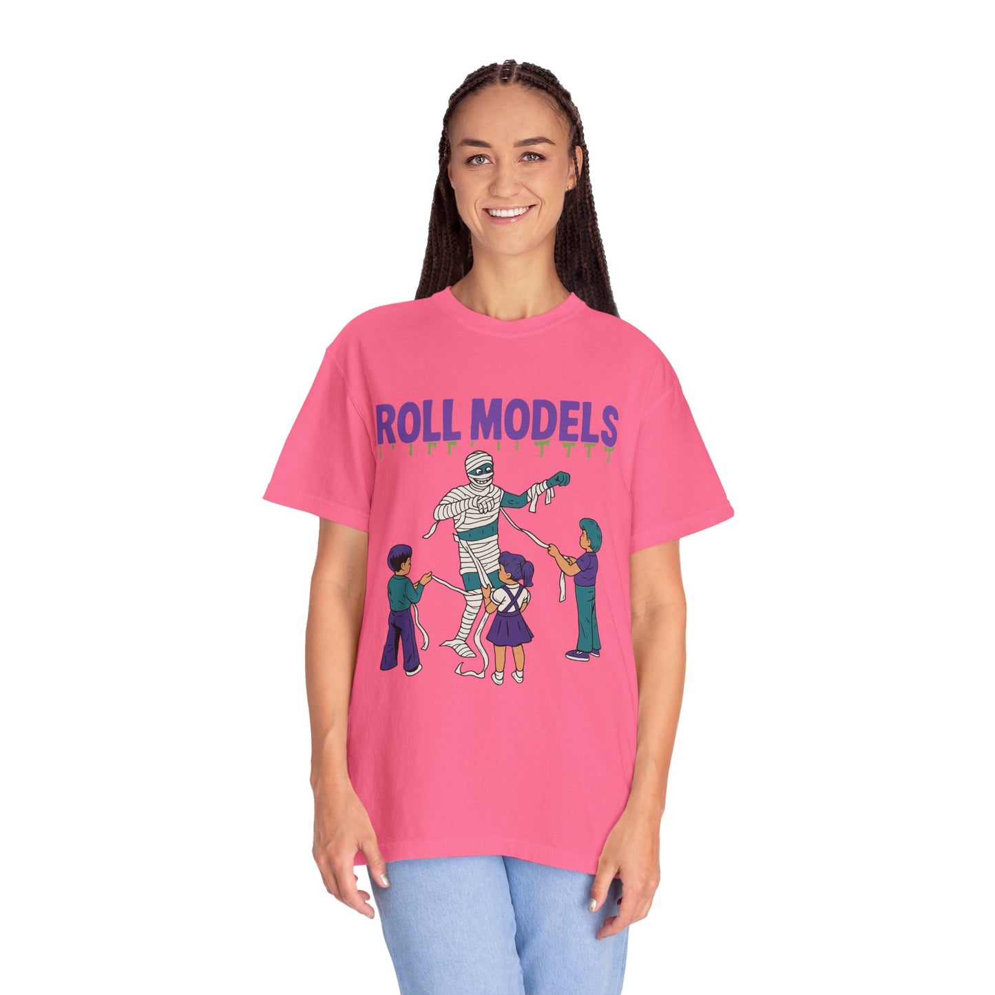 Mummy Roll Models T-Shirt, Cute Halloween Shirt, Kids Costume Tee, Family Fun Outfit, Retro Graphic Top, Vintage Style Tee
