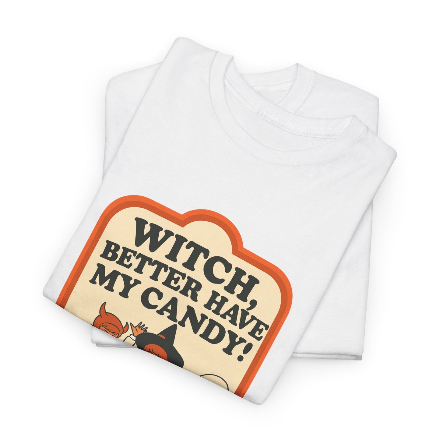 Halloween Witch Candy Tee - Unisex Cotton Shirt