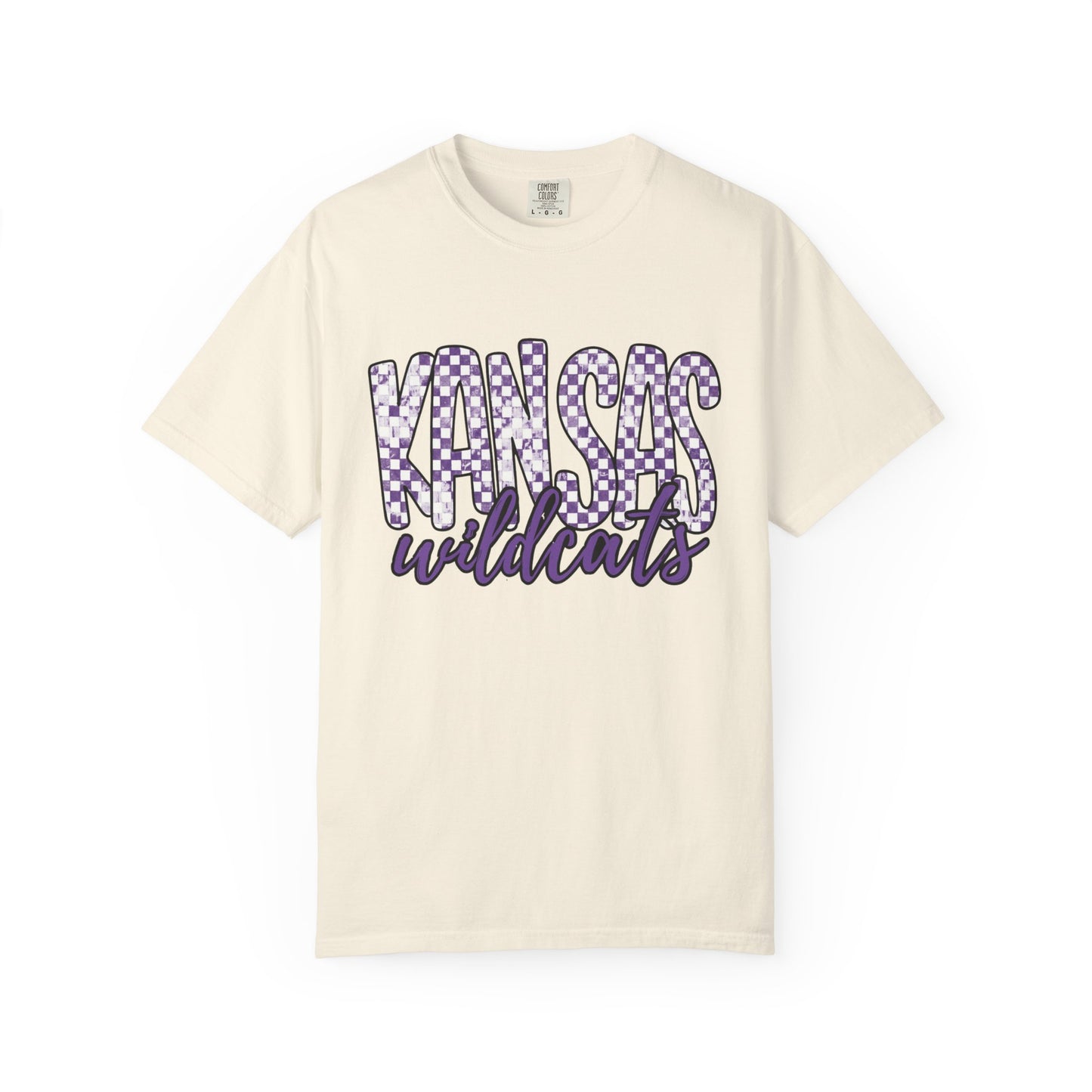 Kansas Wildcats Garment-Dyed T-Shirt | Unisex College Apparel