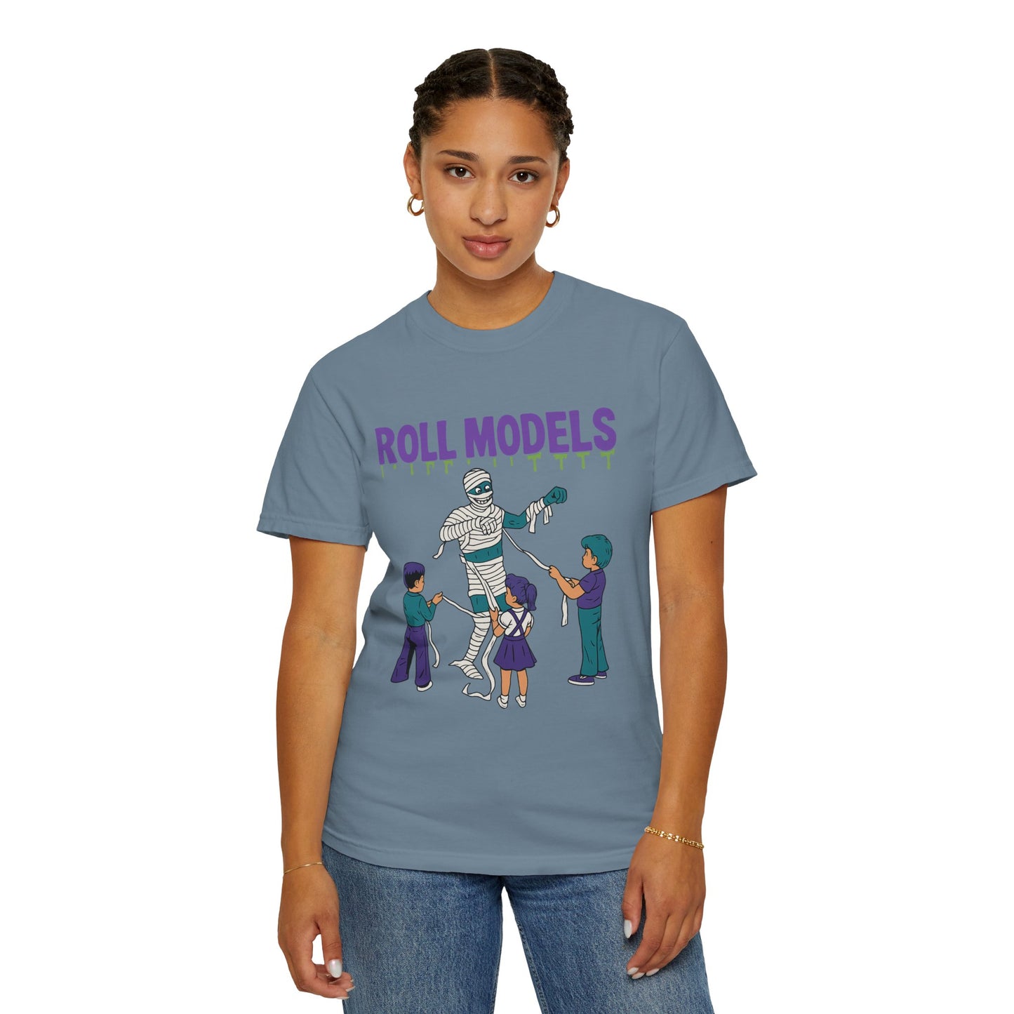 Mummy Roll Models T-Shirt, Cute Halloween Shirt, Kids Costume Tee, Family Fun Outfit, Retro Graphic Top, Vintage Style Tee