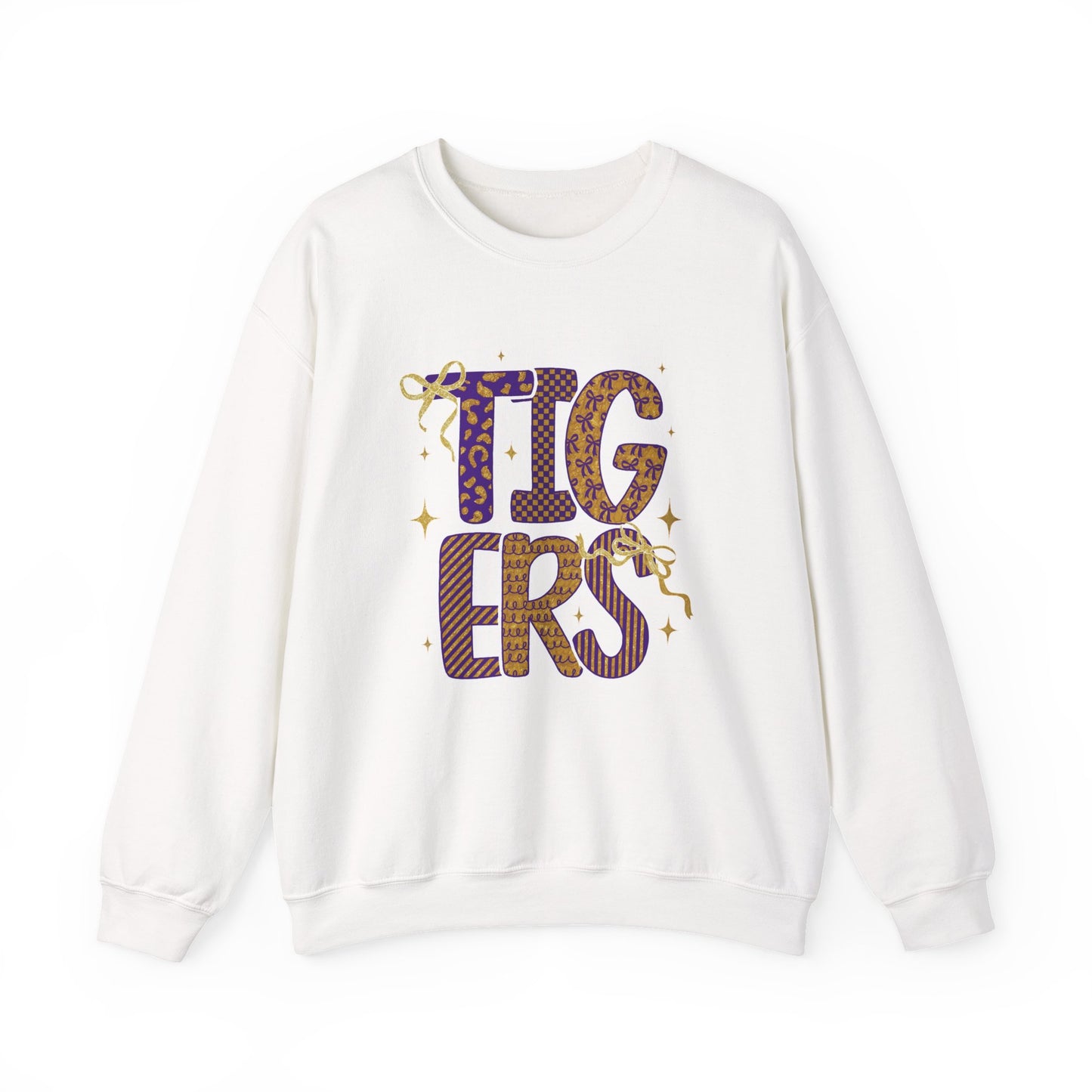 Cheerful Tigers Unisex Sweatshirt - Cozy Gift for Animal Lovers, Fun Streetwear, Birthday Apparel, School Spirit, Casual Outfit