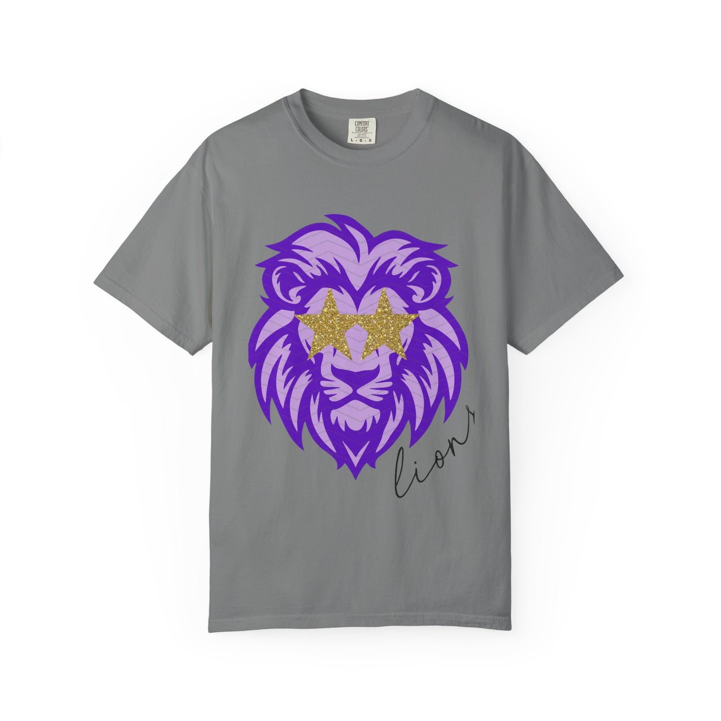 Purple Lion Graphic T-Shirt