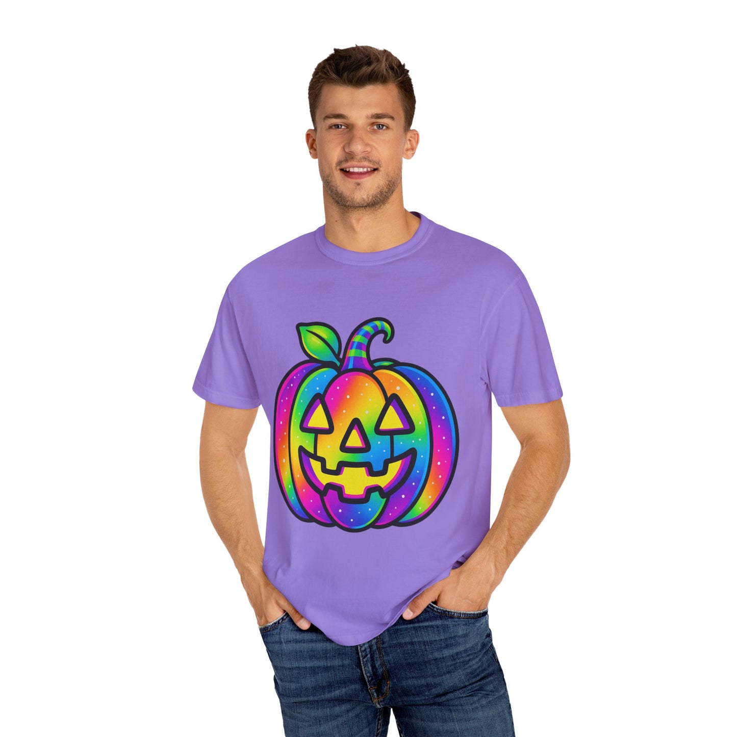 Colorful Pumpkin T-shirt for Halloween
