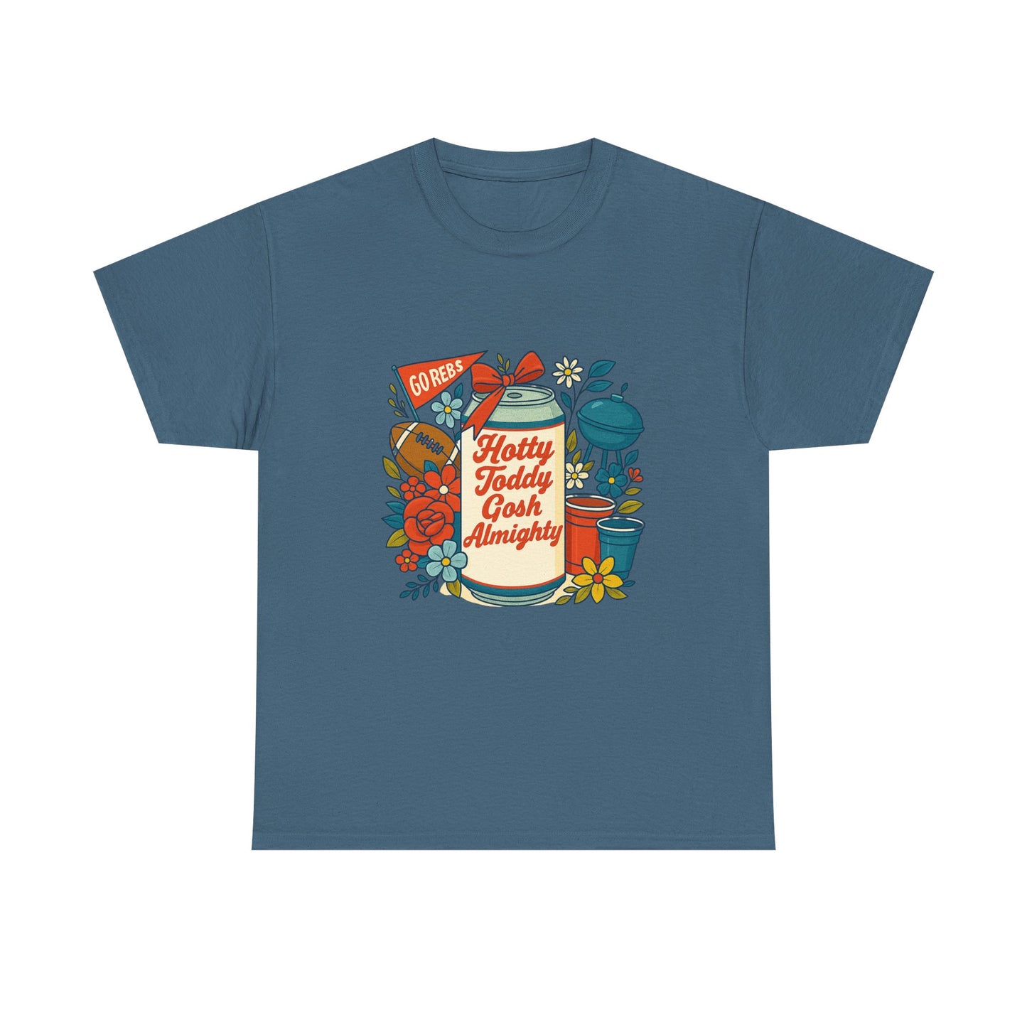 Hotty Toddy Heavy Cotton Tee - Unisex Graphic T-Shirt, Casual Wear, College Apparel, Gift for Students, Spring Break Fashion