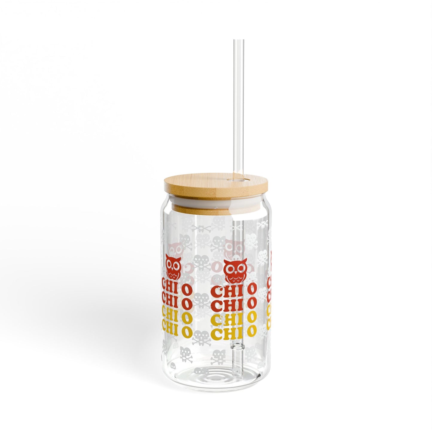 Chi Omega Sorority Gift, 16 oz Sipper Glass