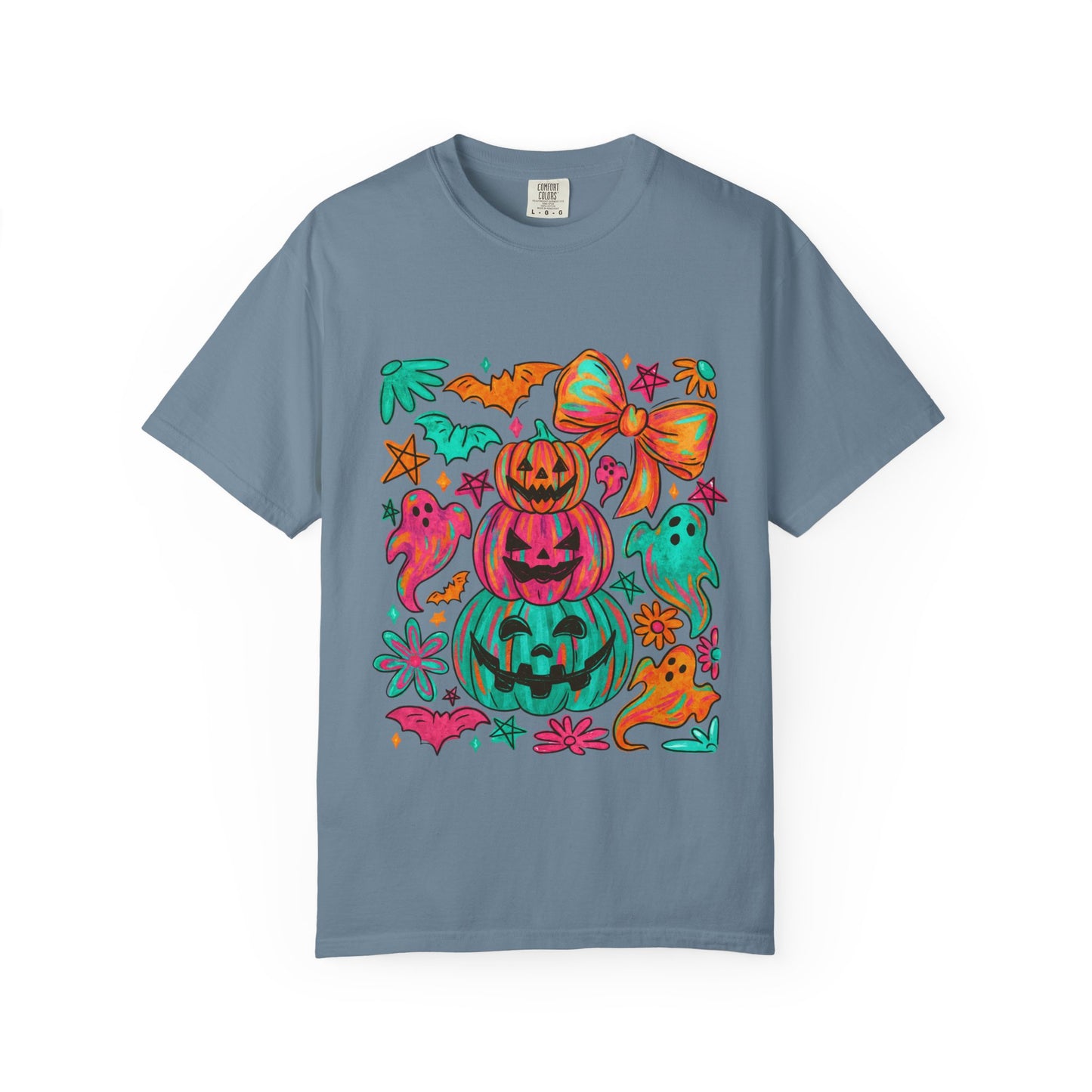 Whimsical Halloween T-Shirt, Perfect for Fall Celebrations, Ghosts & Pumpkins Design, Unisex Tee, Festive Apparel, Halloween Costume