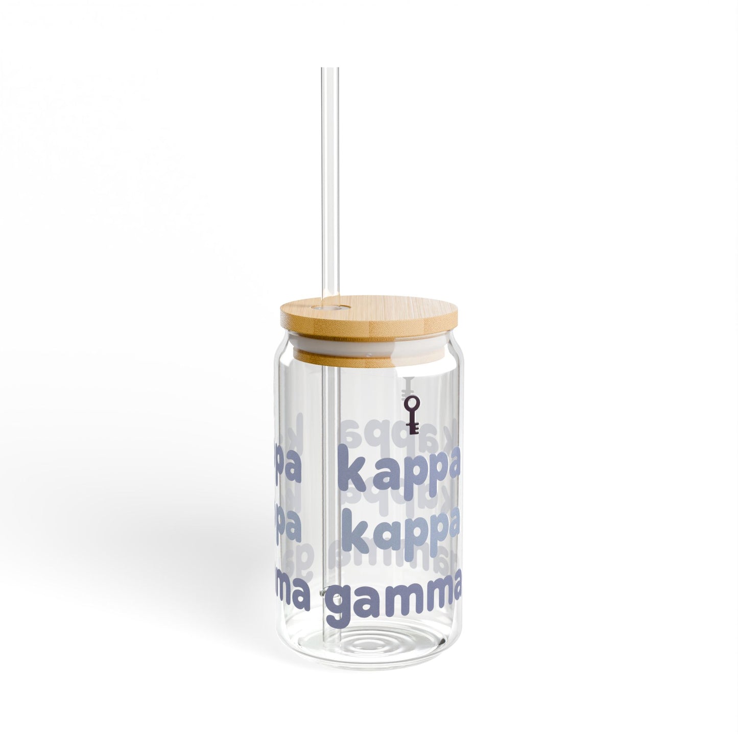 KKG Sipper Glass, Sisterhood Gift, 16oz, Bid Day Gift, Greek Life, Sorority Style