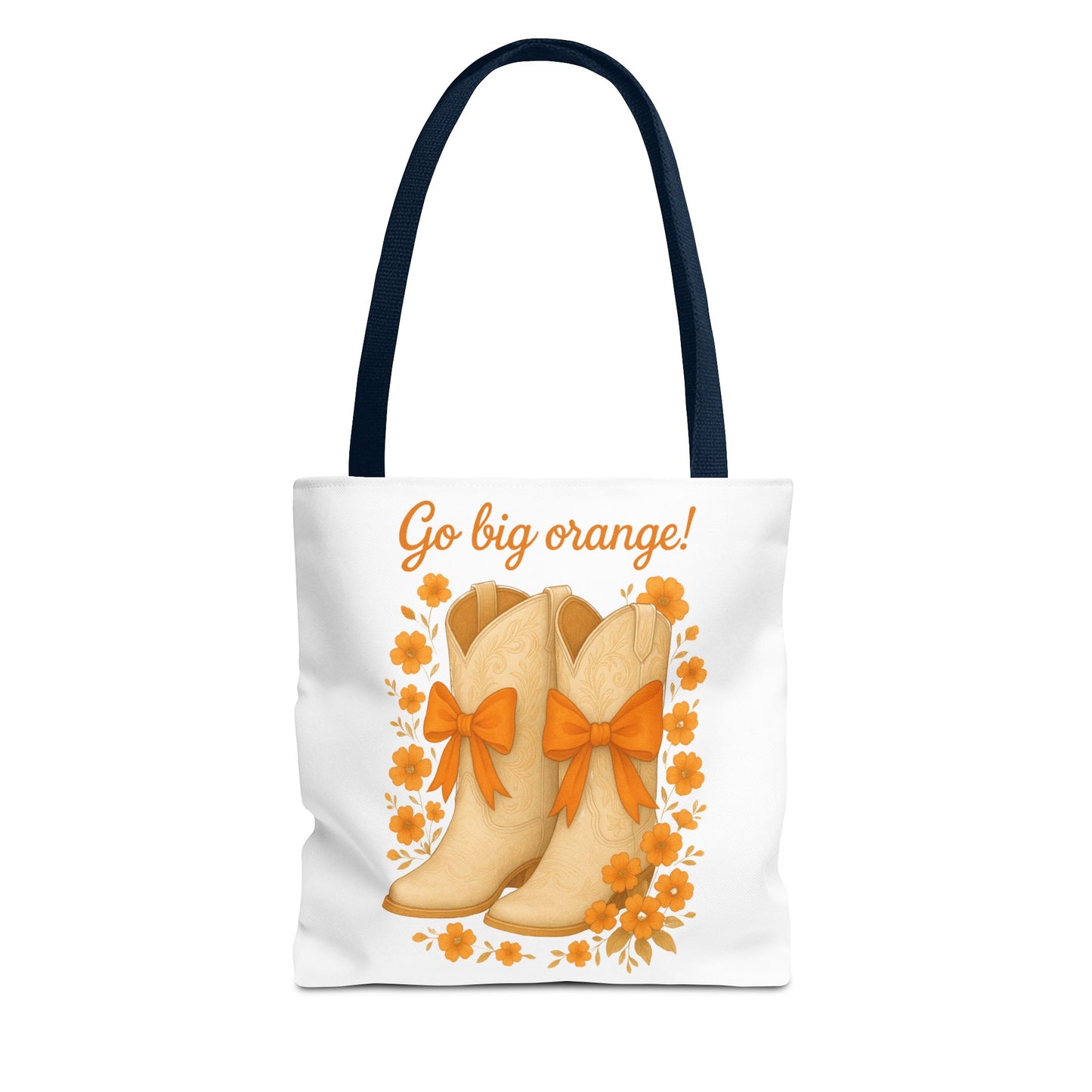 Tennessee Game Day, Floral Tote Bag, Coquette Bow Boot Design, Go Vols, Knoxville Tennessee, Alumni Gift, Rocky Top, Graduation Gift
