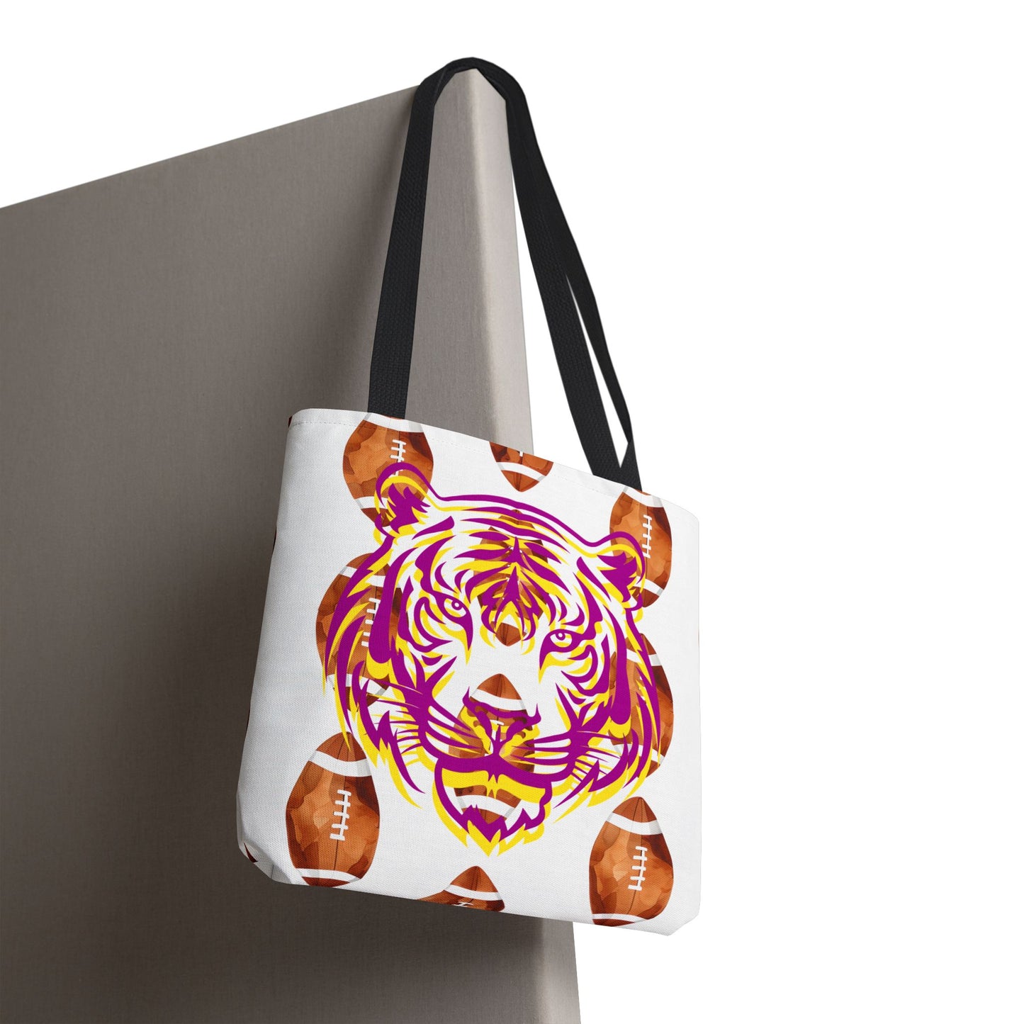 Vibrant Tiger Print Tote Bag - LSU Fans Gift