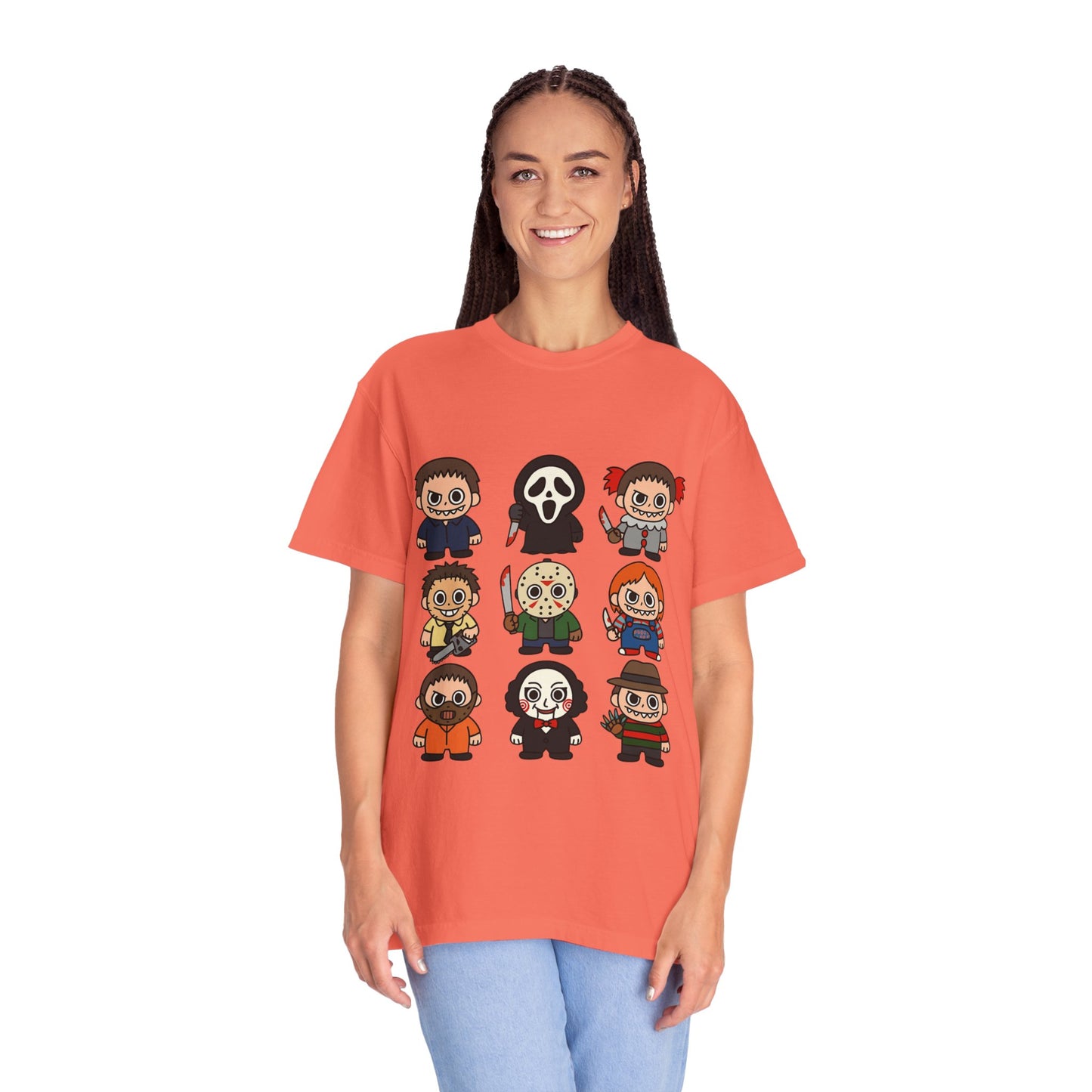 Pop Culture Horror Character T-Shirt, Unisex Tee, Halloween Tee, Horror Movie Merch, Funny Graphic Shirt, Gift for Horror Fans