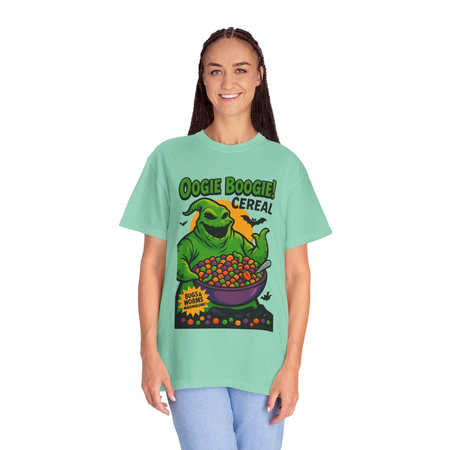 Oogie Boogie Cereal Unisex T-Shirt, Halloween Tee, Cartoon Apparel, Gifts for Fans, Unique Graphic Shirt, Spooky Style