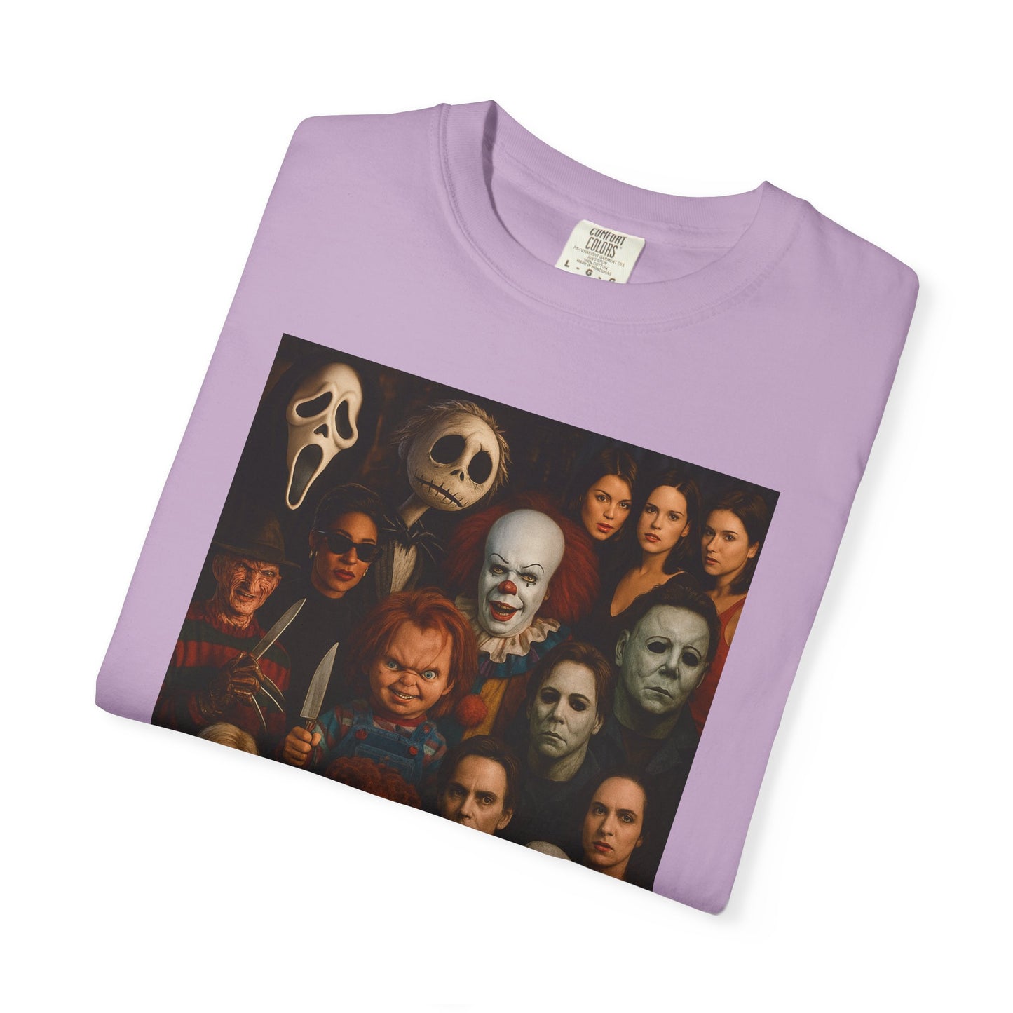 Spooky Halloween T-Shirt | Unisex Garment-Dyed Tee Featuring Iconic Horror Movie Characters, Perfect for Halloween Parties, Horror [...]
