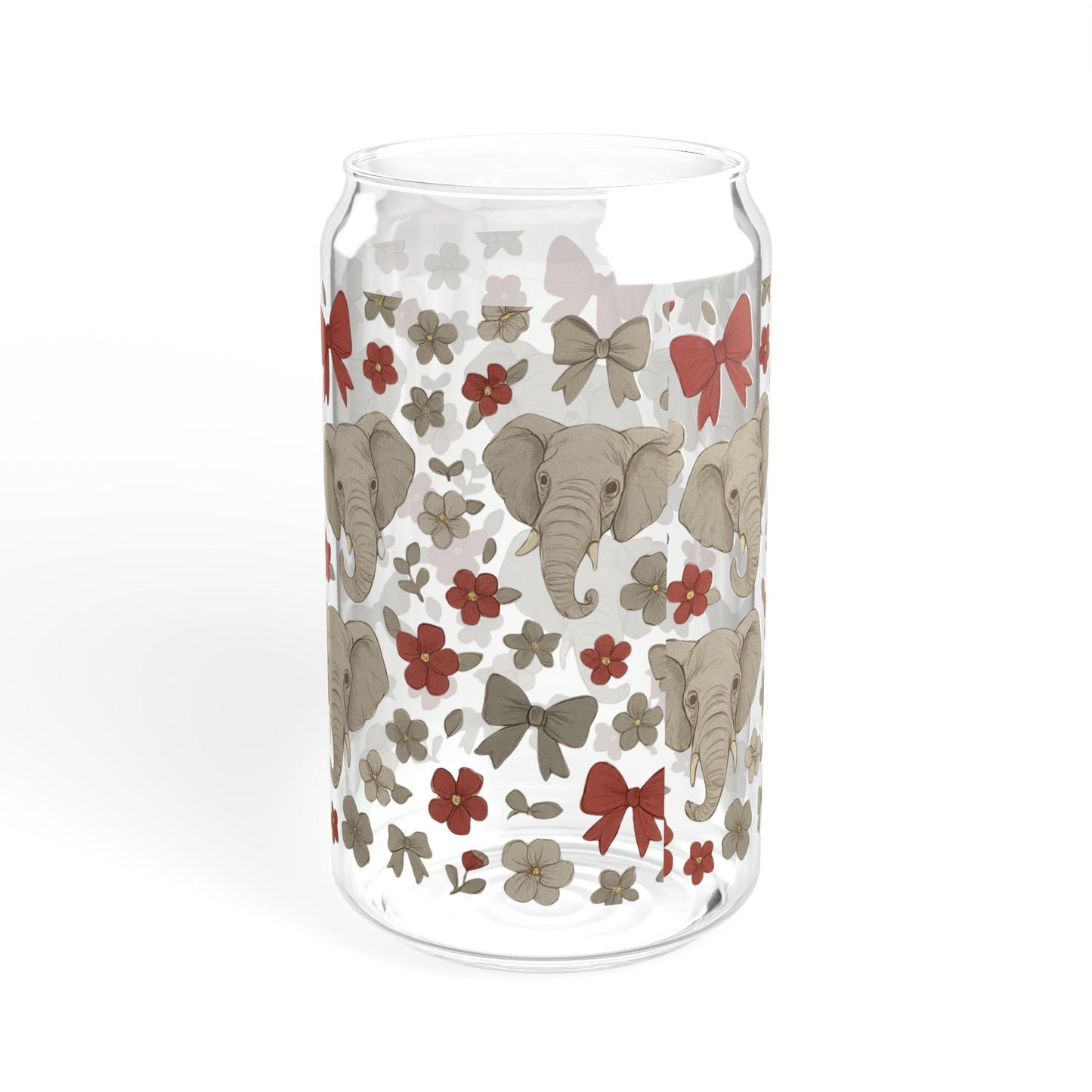 UA Crimson Tide Sipper Glass, 16oz, Alabama Game Day, Rtr, Graduation Gift, College Student Gift, Alabama Alumni, Bama fan gift