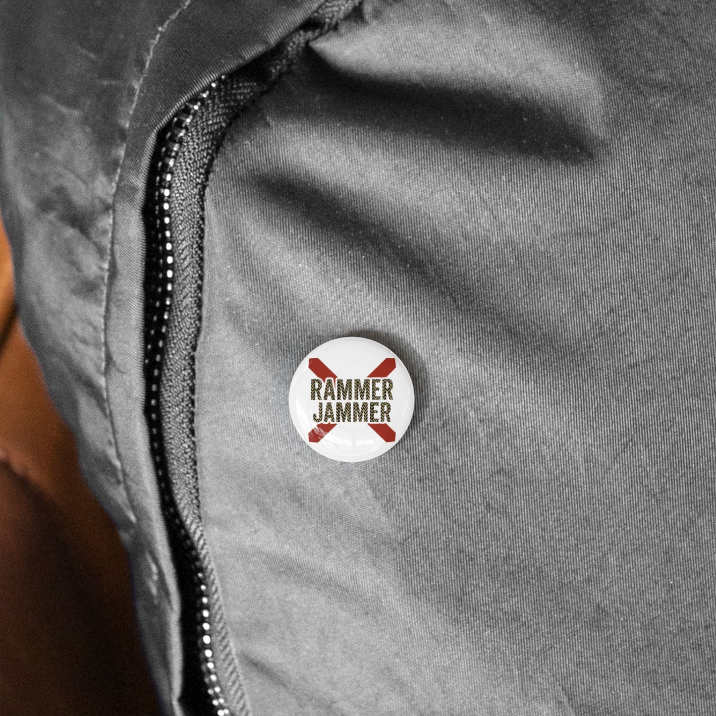 Round Pins - Rammer Jammer Alabama Game Day