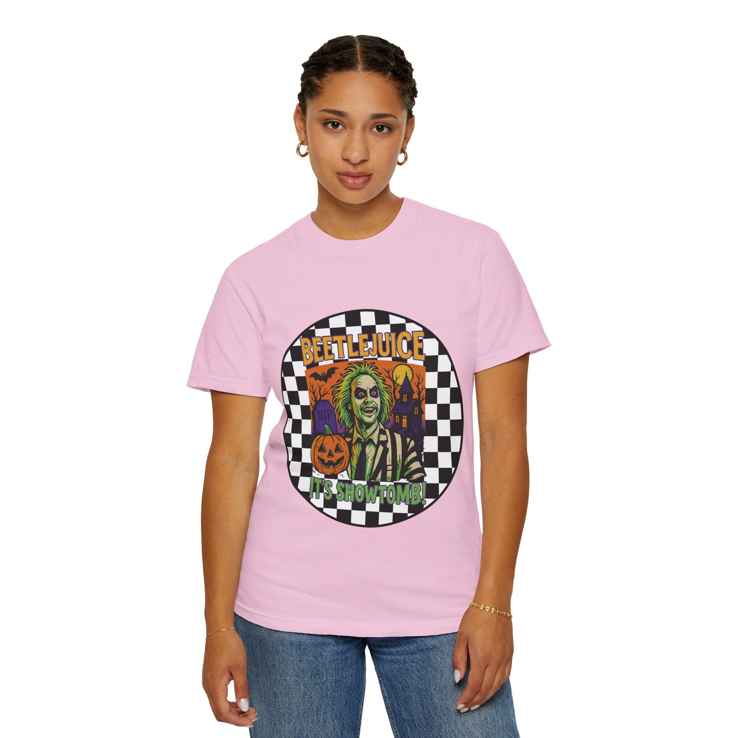 Beetlejuice Unisex T-shirt, Spooky Graphic Tee, Halloween Costume Shirt, Movie Fan Apparel, Eerie Clothing Gift