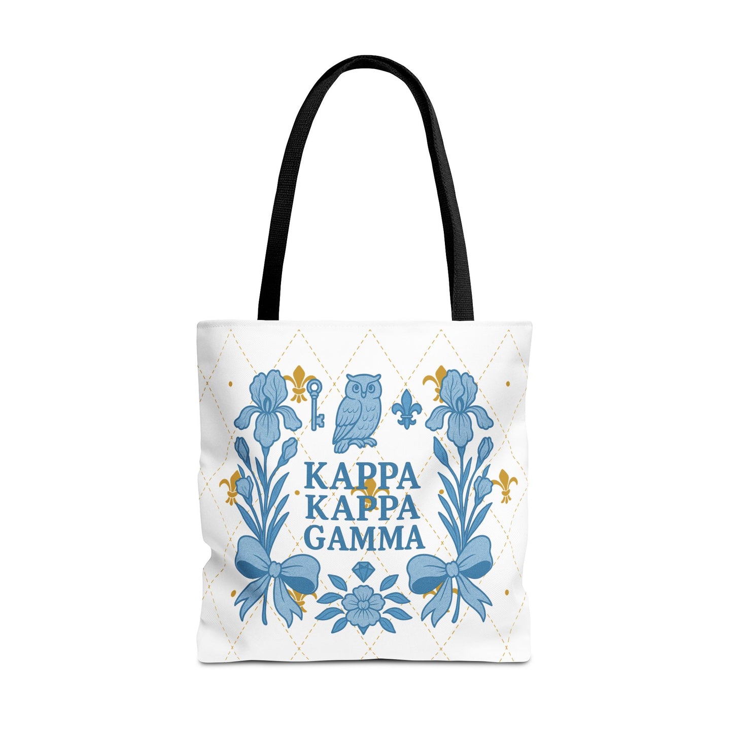 Floral KKG Sorority Tote Bag | College Student Gift, Event Tote