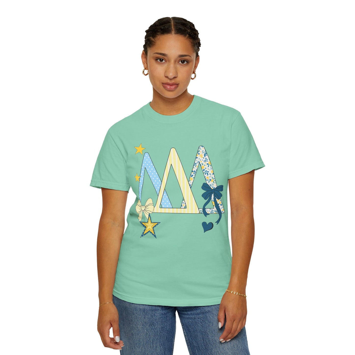 Whimsical yellow and blue Graphic T-Shirt