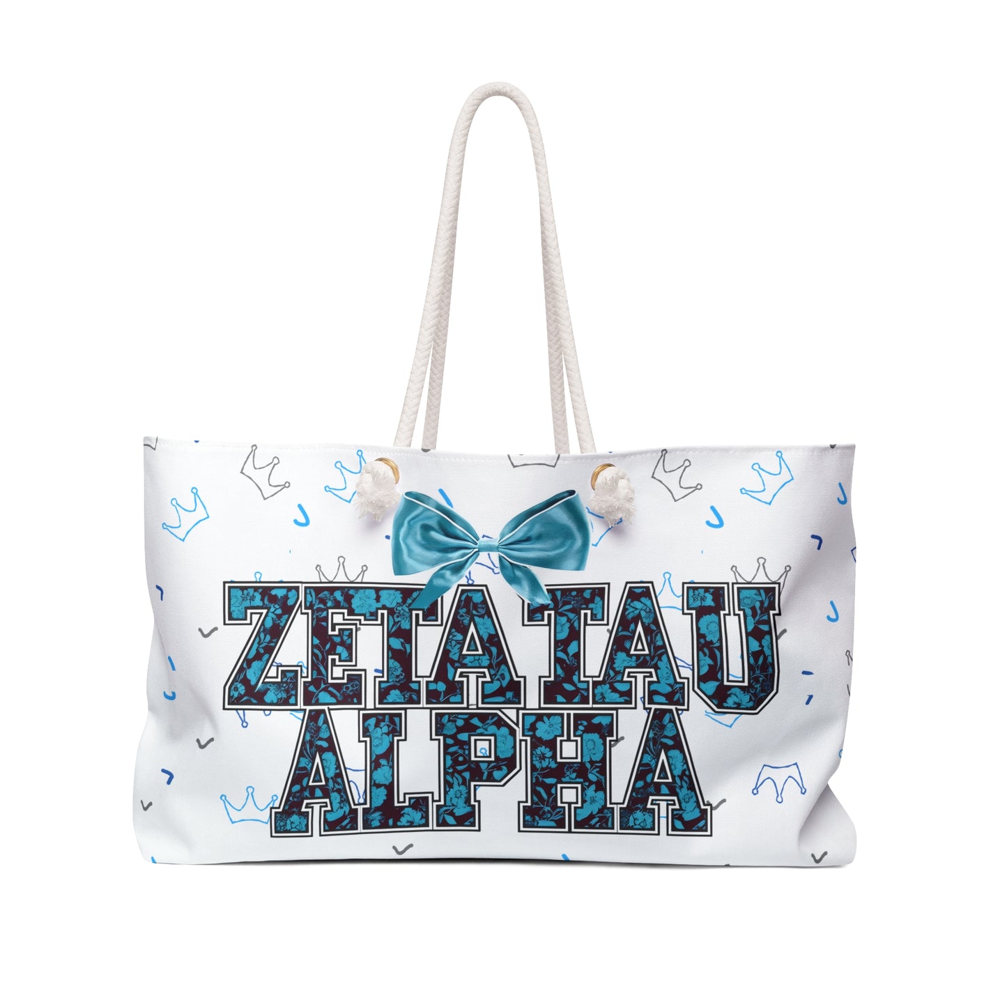 Zeta Tau Alpha Weekender Bag, Travel Tote, Sorority Weekend Bag, Gift for Sorority Sisters, College Dorm Essential, Beach Bag