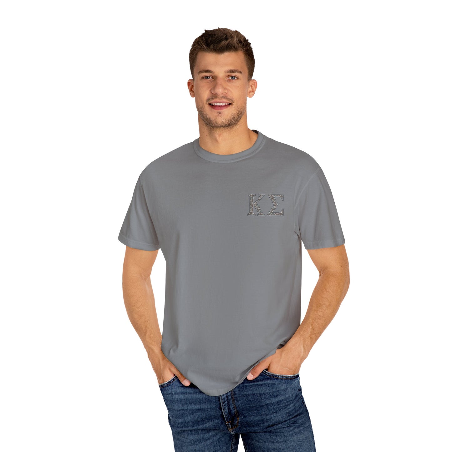 Kappa Sigma Garment-Dyed Unisex T-Shirt, Casual Wear, Greek Life Apparel, College Student Gift, Comfy Streetwear