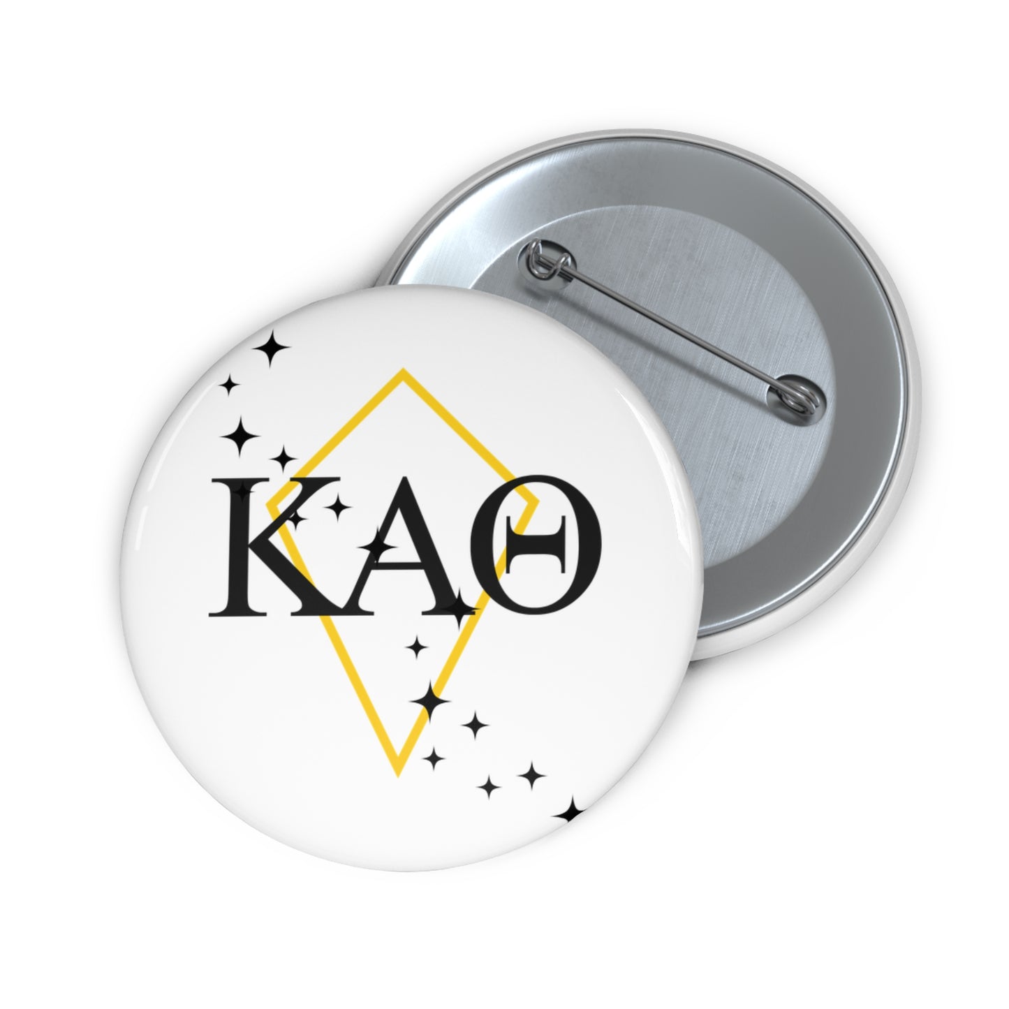 Kappa Alpha Theta Custom Pin Buttons, Personalized Button Pins, Badge, Gifts for Friends, Party Favors, Sorority or Fraternity Buttons, Unique Accessories