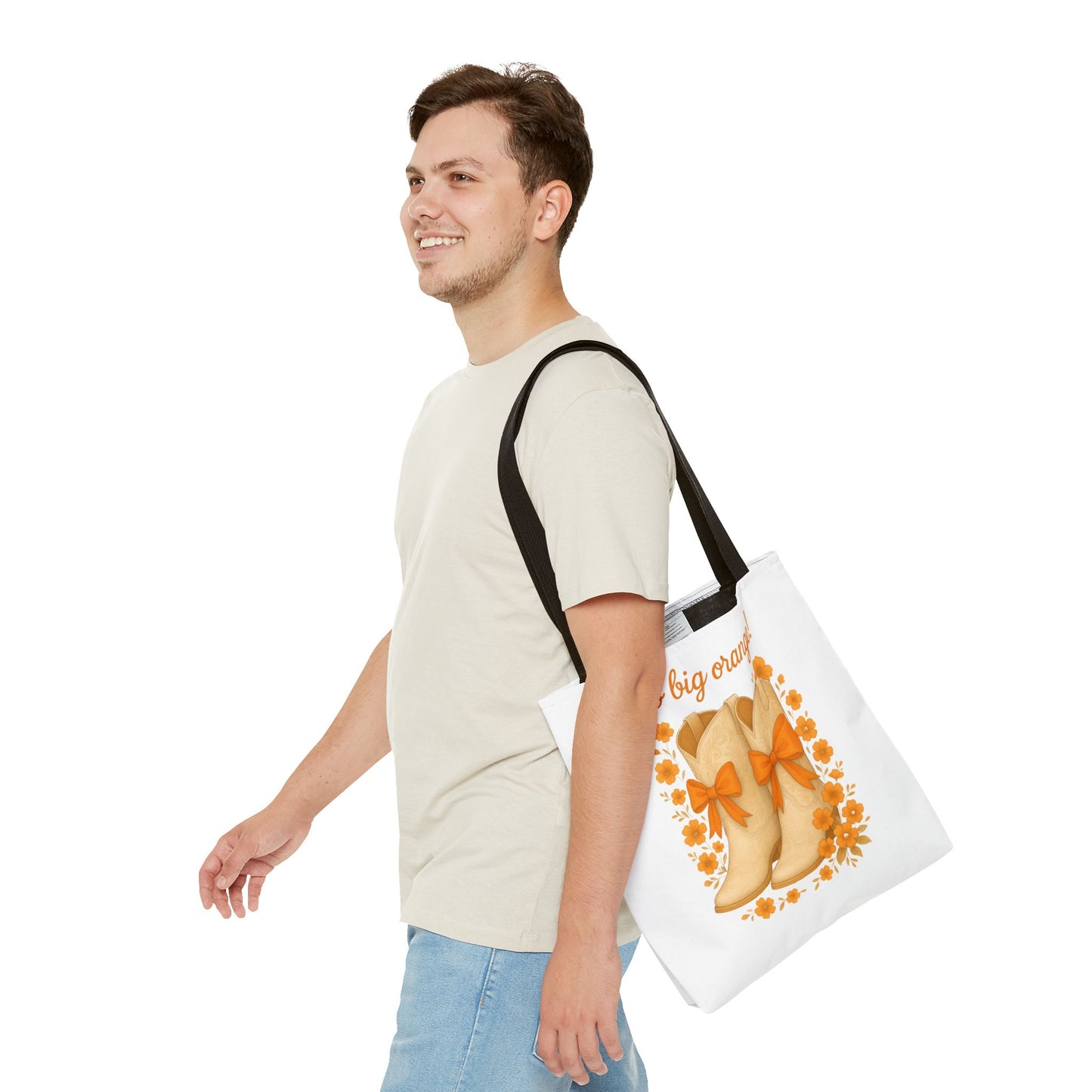 Tennessee Game Day, Floral Tote Bag, Coquette Bow Boot Design, Go Vols, Knoxville Tennessee, Alumni Gift, Rocky Top, Graduation Gift