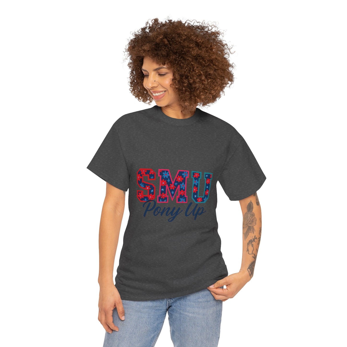 SMU Pony Up Unisex Heavy Cotton Tee, Casual Tees, College Apparel, Perfect Gift for Students, School Spirit Shirt, Comfortable Cotton [...]