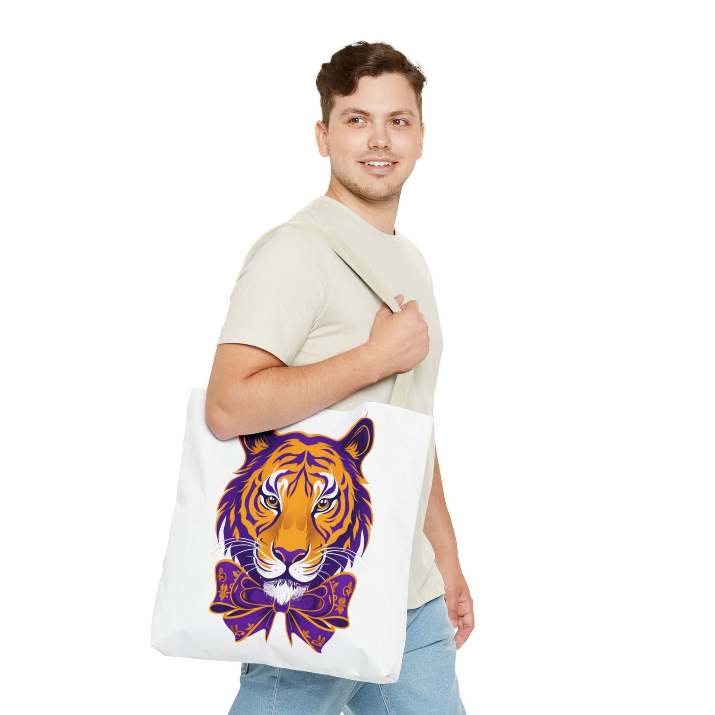 Majestic Tiger Tote Bag, Bold Animal Print, Eco-Friendly Shopping Bag, Personalized Gift, Fashionable Beach Tote, Stylish Everyday Carryall