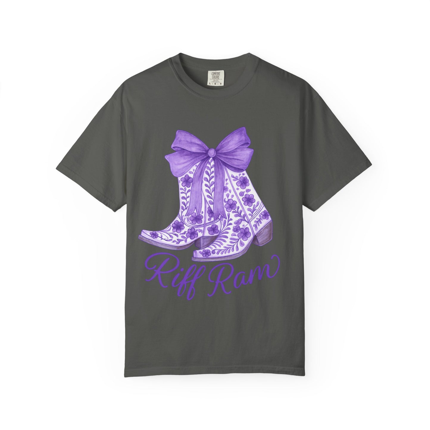 Purple Cowboy Boots T-Shirt | Western Style Tee, Festival Wear, Country Music Shirt, Gift for Horse Lovers, Casual Chic