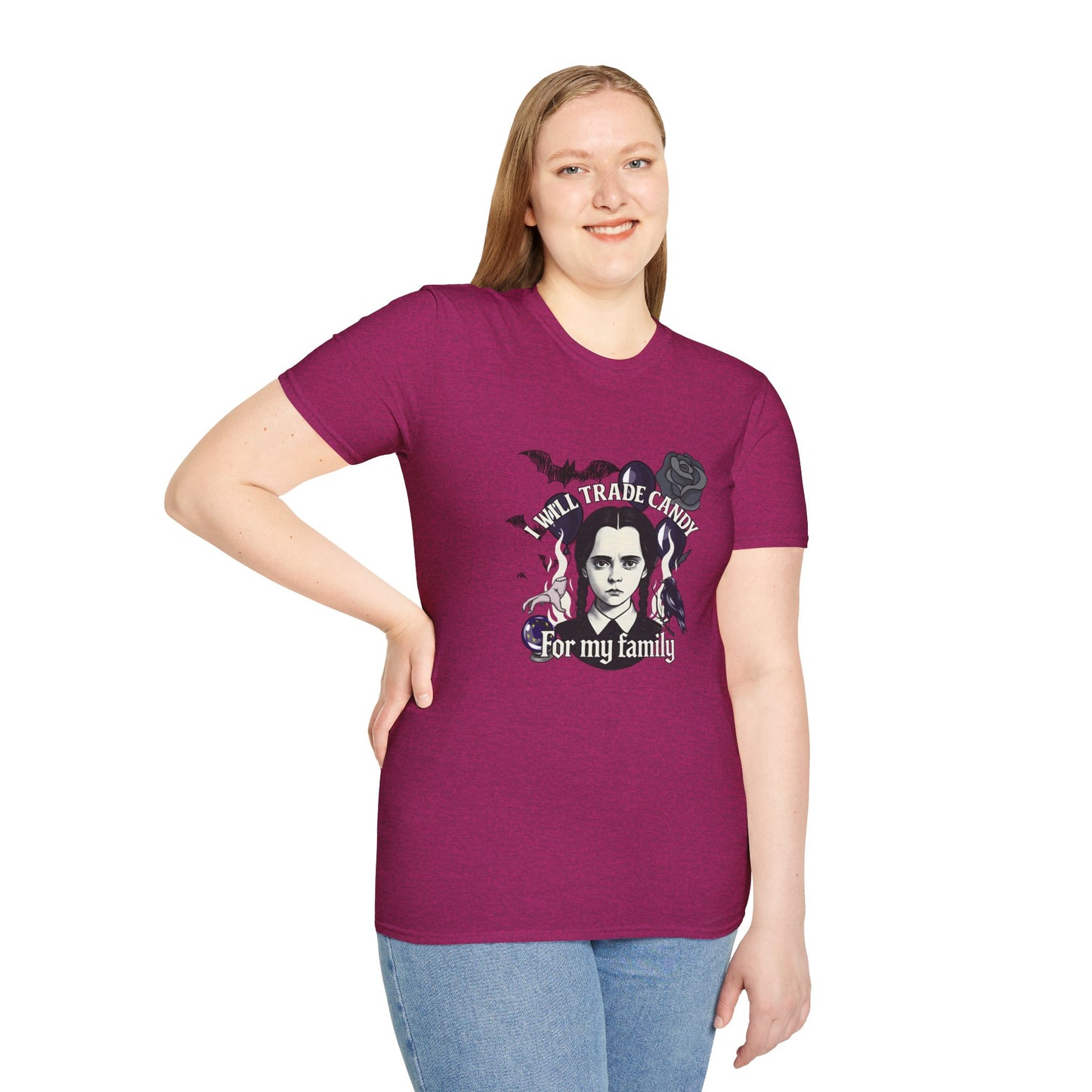 Gothic Family Tribute Unisex Tee - Halloween Dark Aesthetic Apparel