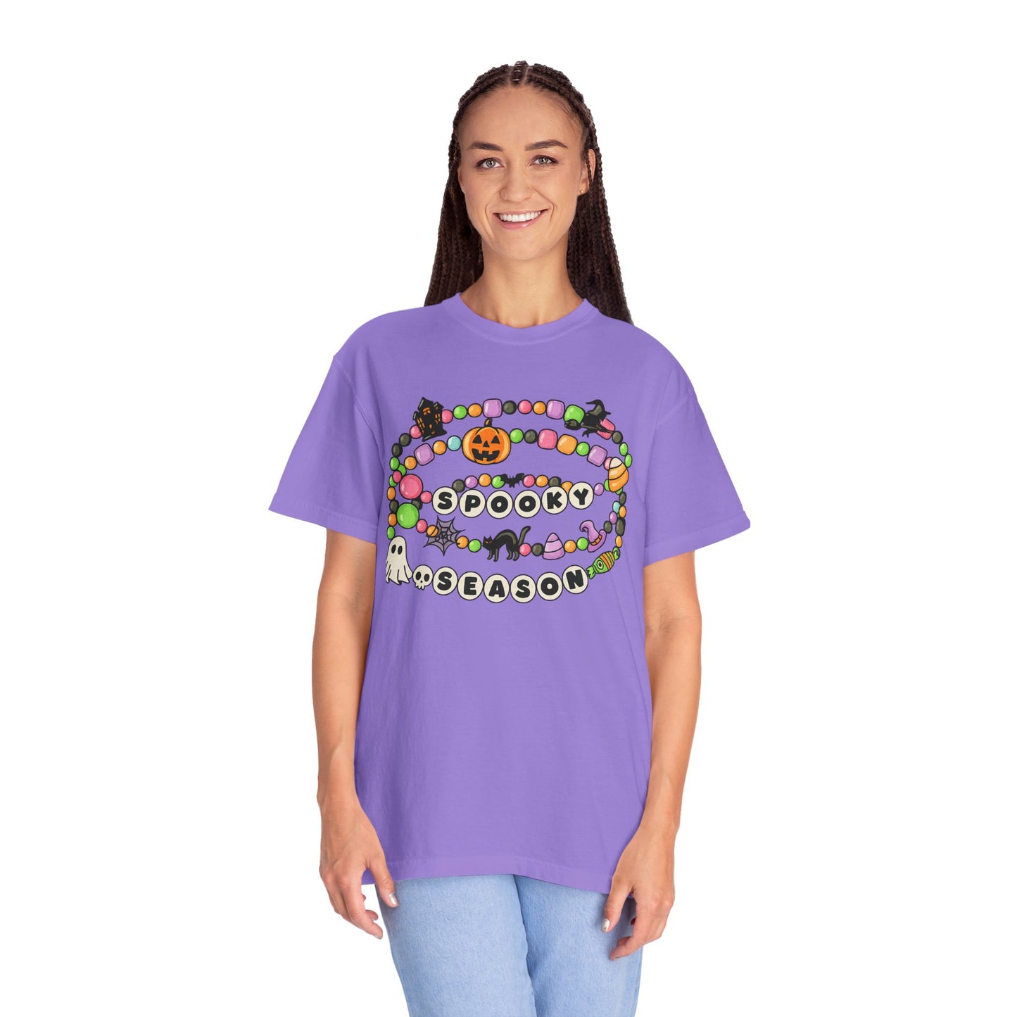 Spooky Season Friendship Bracelet T-shirt | Halloween Fun, Unisex Tee