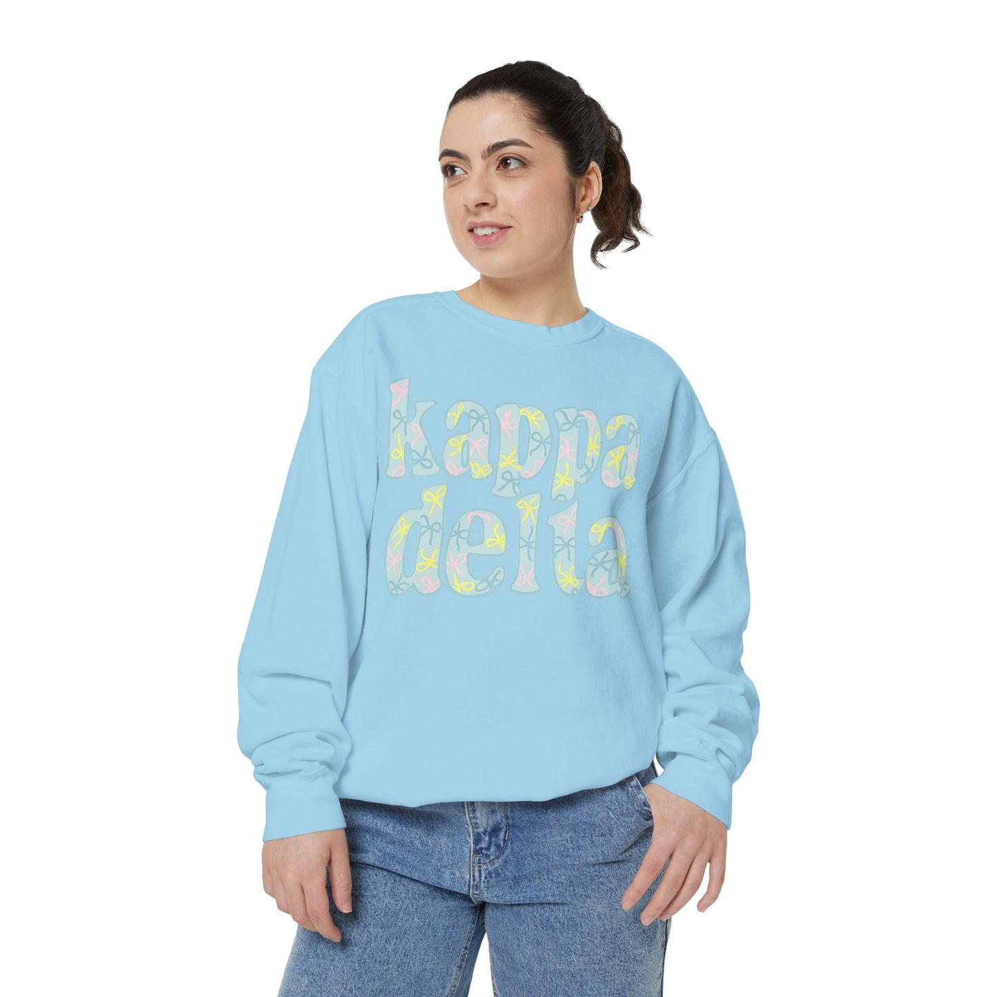 Sorority Sisters Cozy Sweatshirt - KaDelta Unisex Garment-Dyed