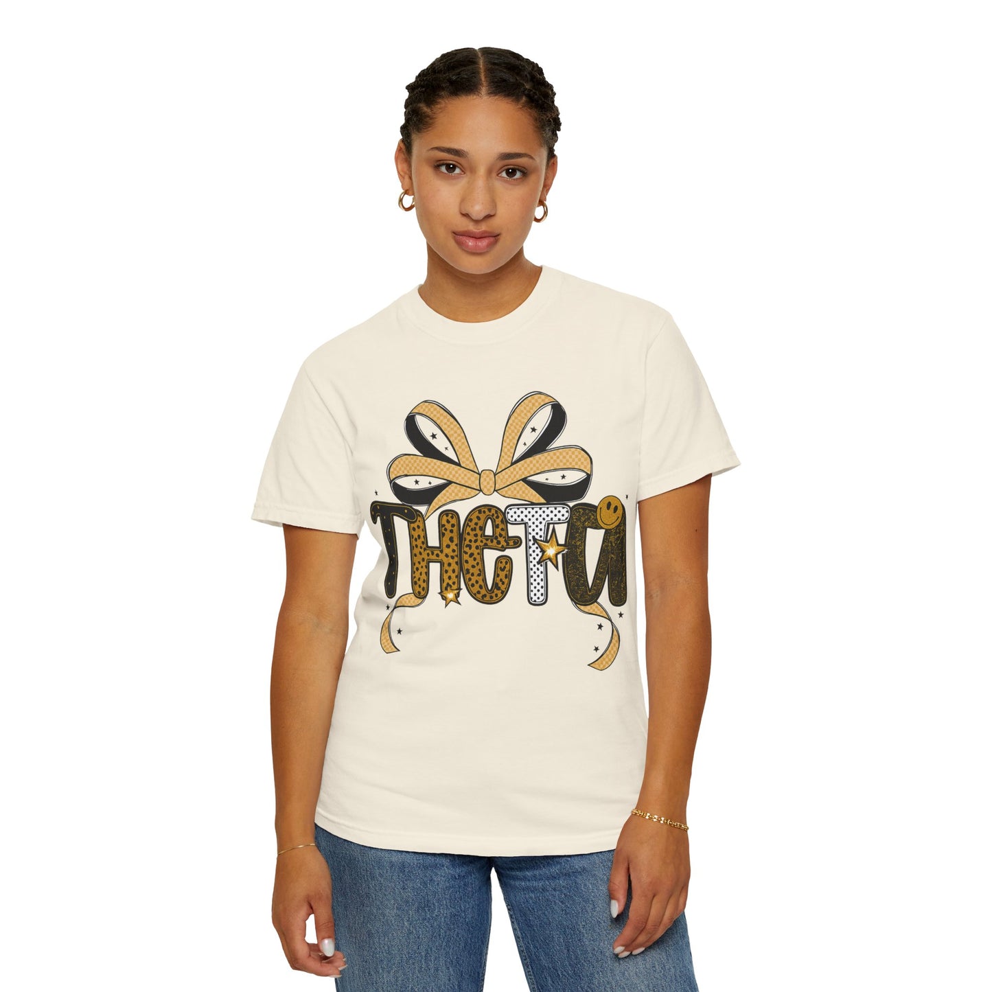 Theta Leopard Print Unisex T-shirt - Sisterhood Gift for Greek Life