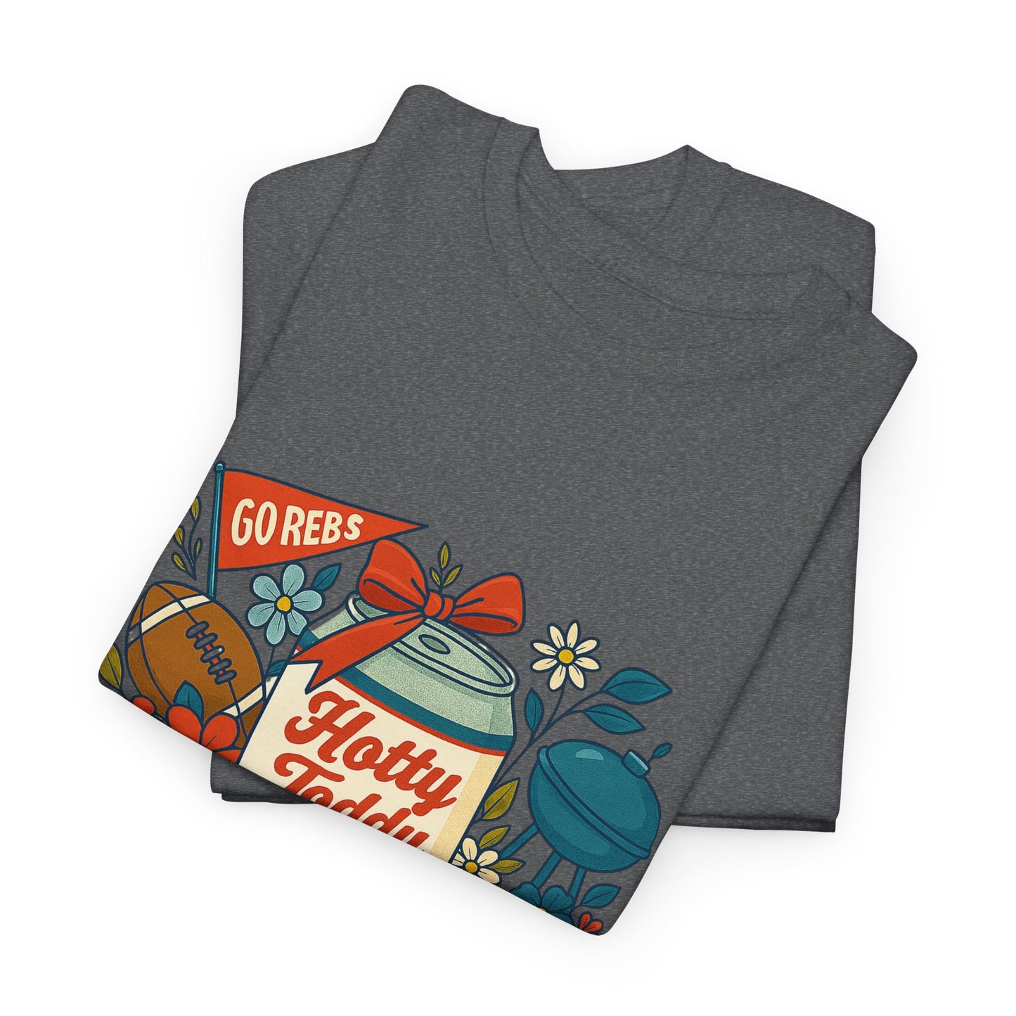 Hotty Toddy Heavy Cotton Tee - Unisex Graphic T-Shirt, Casual Wear, College Apparel, Gift for Students, Spring Break Fashion