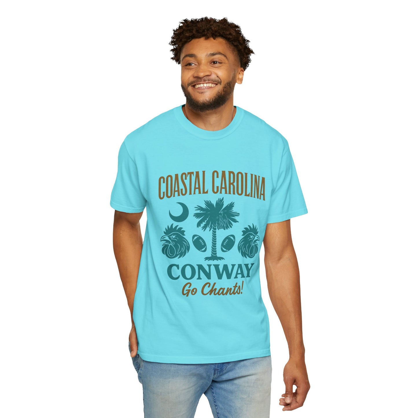 Go Chants T-Shirt, Unisex Garment-Dyed Tee, Beachwear, College Apparel, Summer Vibes