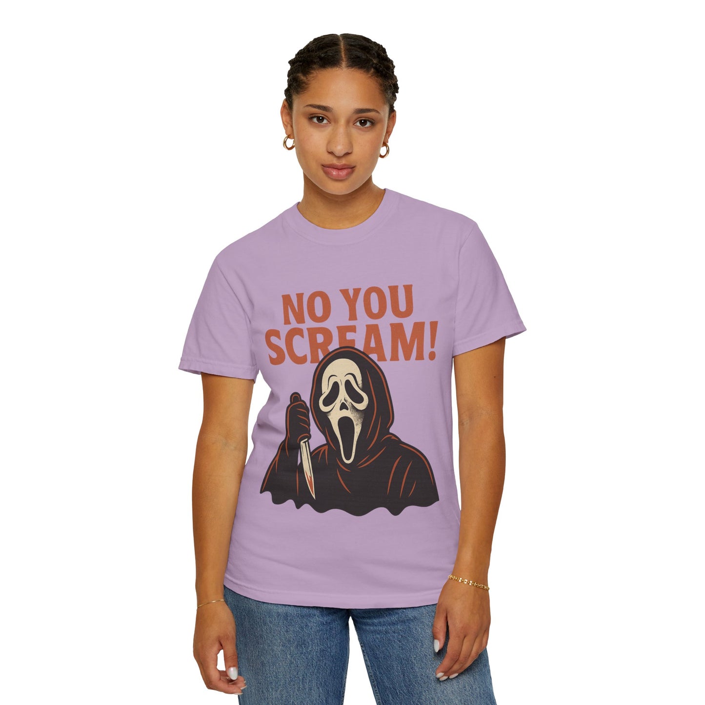 Unisex Horror-Themed T-shirt | Fun Scream Design for Halloween, Costume Parties, Movie Nights, Gift for Horror Fans