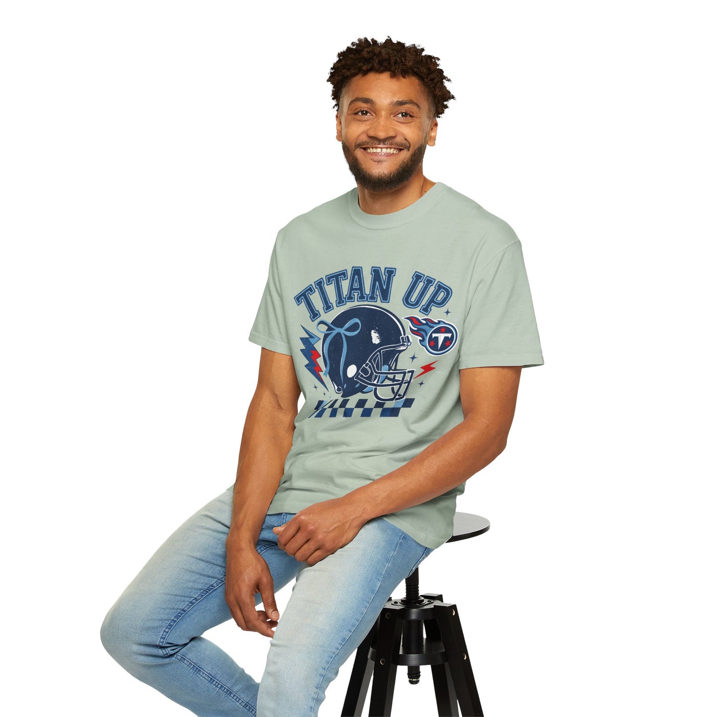 titan up tennessee Unisex Football Tee, Titan Up Shirt for Game Day, Casual Sportswear, Tailgating Apparel, Gift for Fans, Team Spirit Top