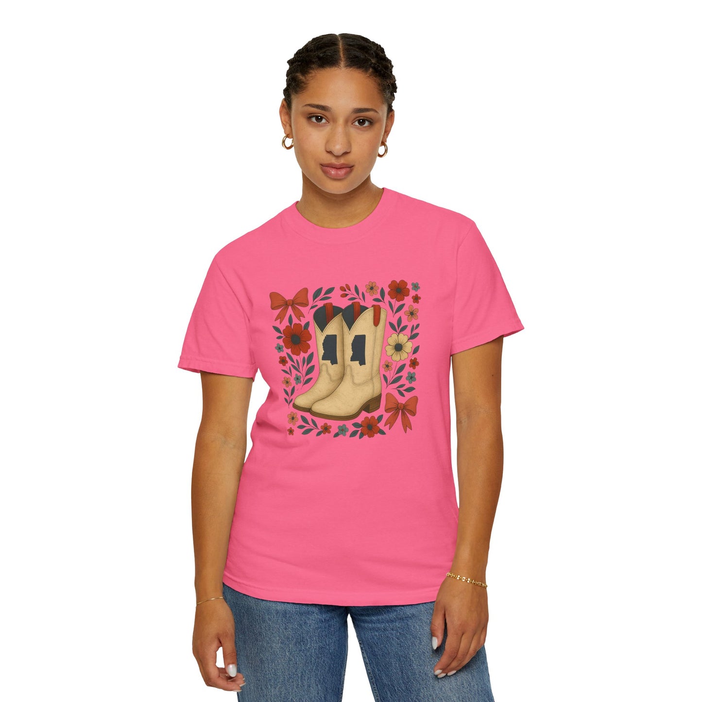Mississippi Coquette Bow Unisex Tee - Ole Miss Fan Gift