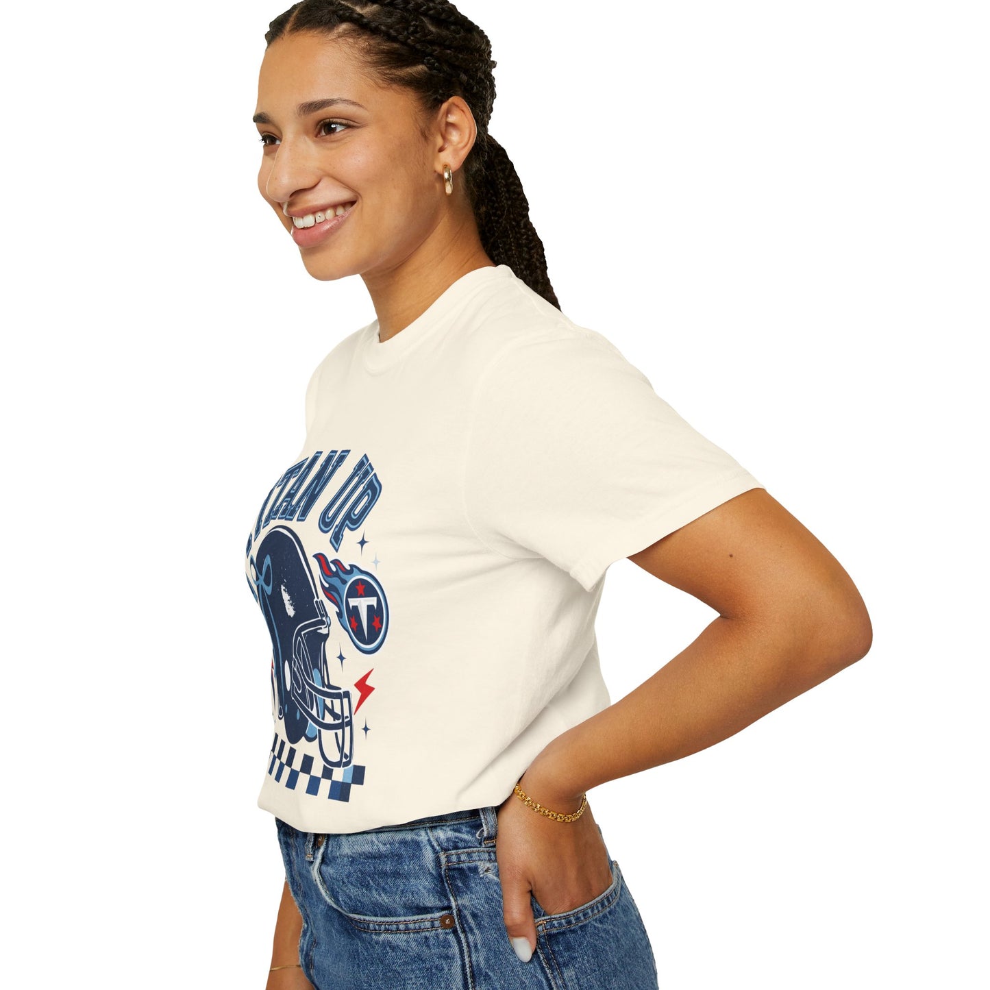 titan up tennessee Unisex Football Tee, Titan Up Shirt for Game Day, Casual Sportswear, Tailgating Apparel, Gift for Fans, Team Spirit Top