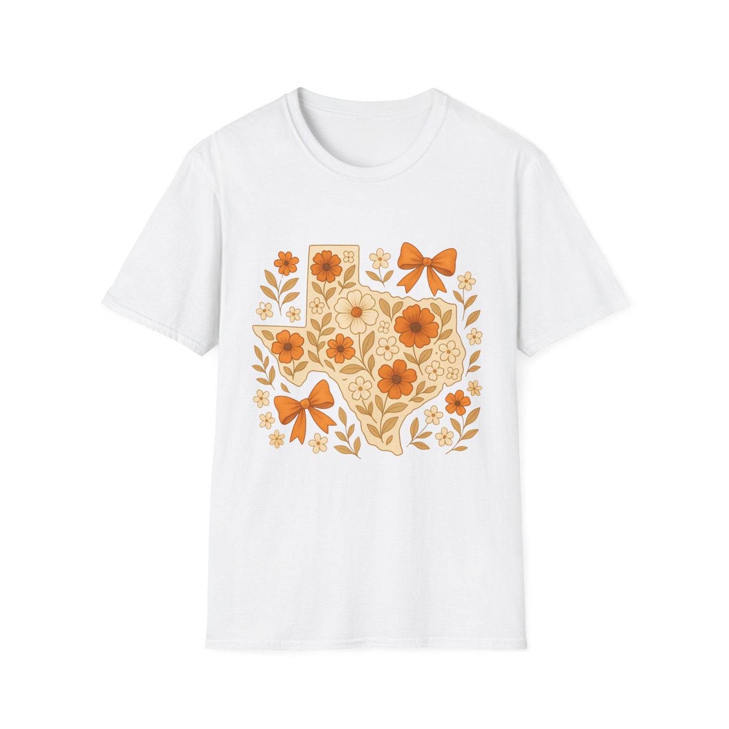 Texas Floral Unisex T-Shirt, Gift for Texans, Spring & Summer Wear, Festival Attire, Southern Charm Shirt