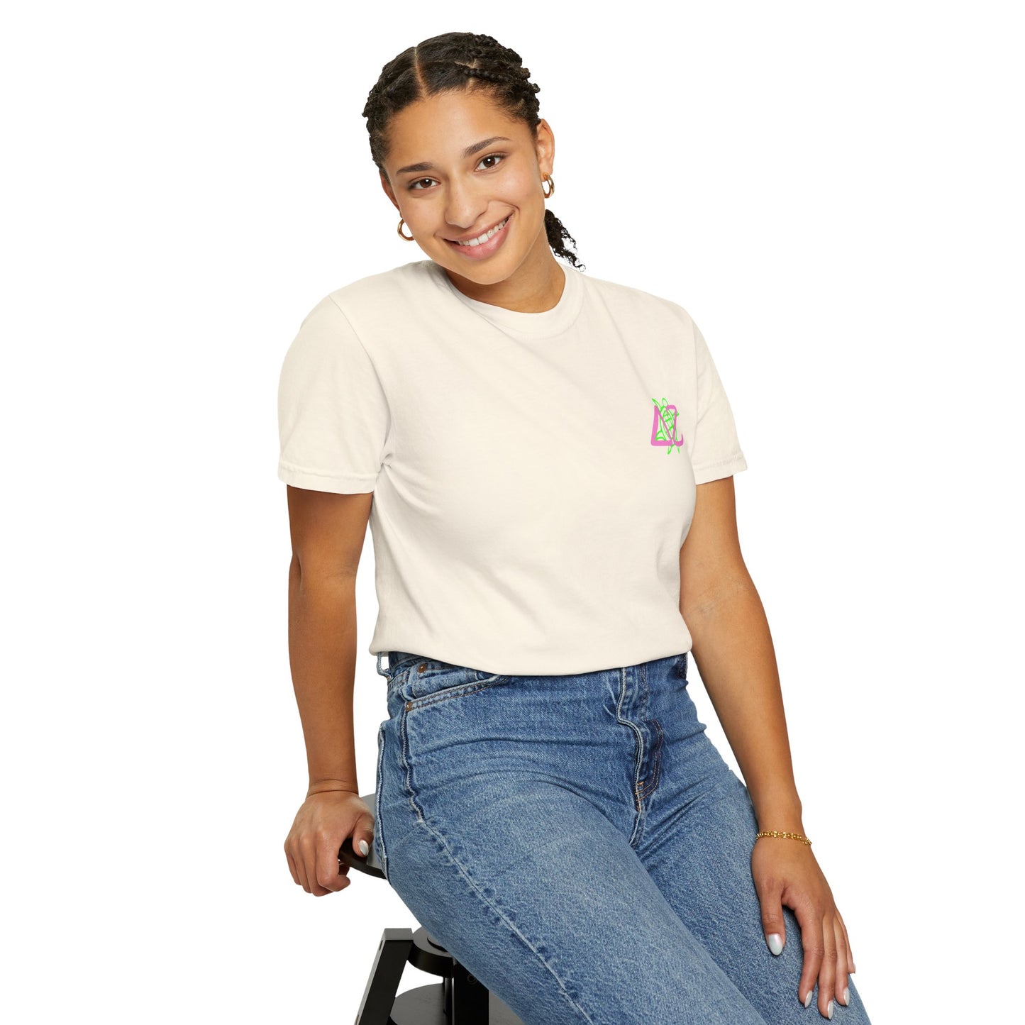 Delta Zeta Unisex T-Shirt, Sorority Shirt, Garment-Dyed Tee, Cute College Top, Sisterhood Apparel, Gift for Sorority Sisters