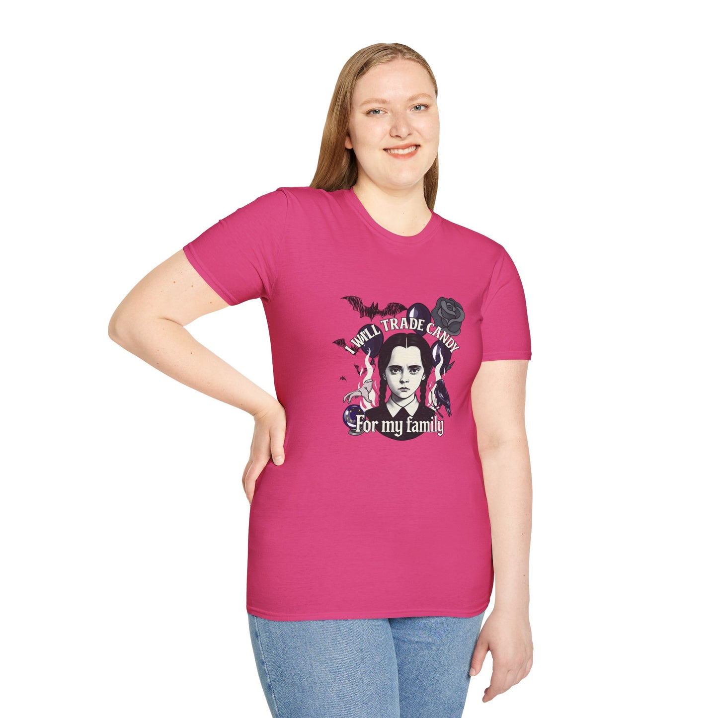 Gothic Family Tribute Unisex Tee - Halloween Dark Aesthetic Apparel