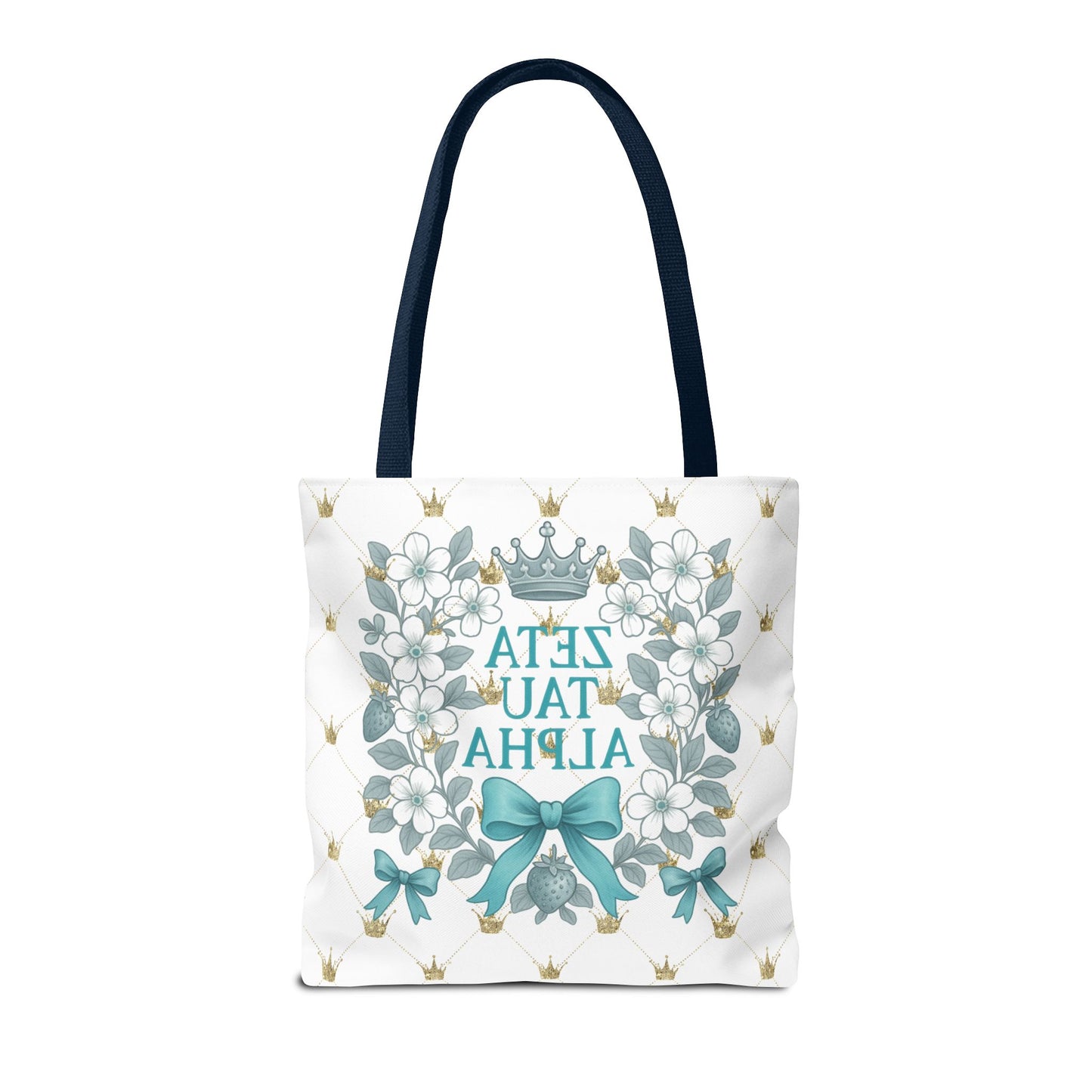 Zeta Tau Alpha Tote Bag | Sorority Bags, Floral Design, Gift for Sisters, Campus Essentials, Personalized Tote