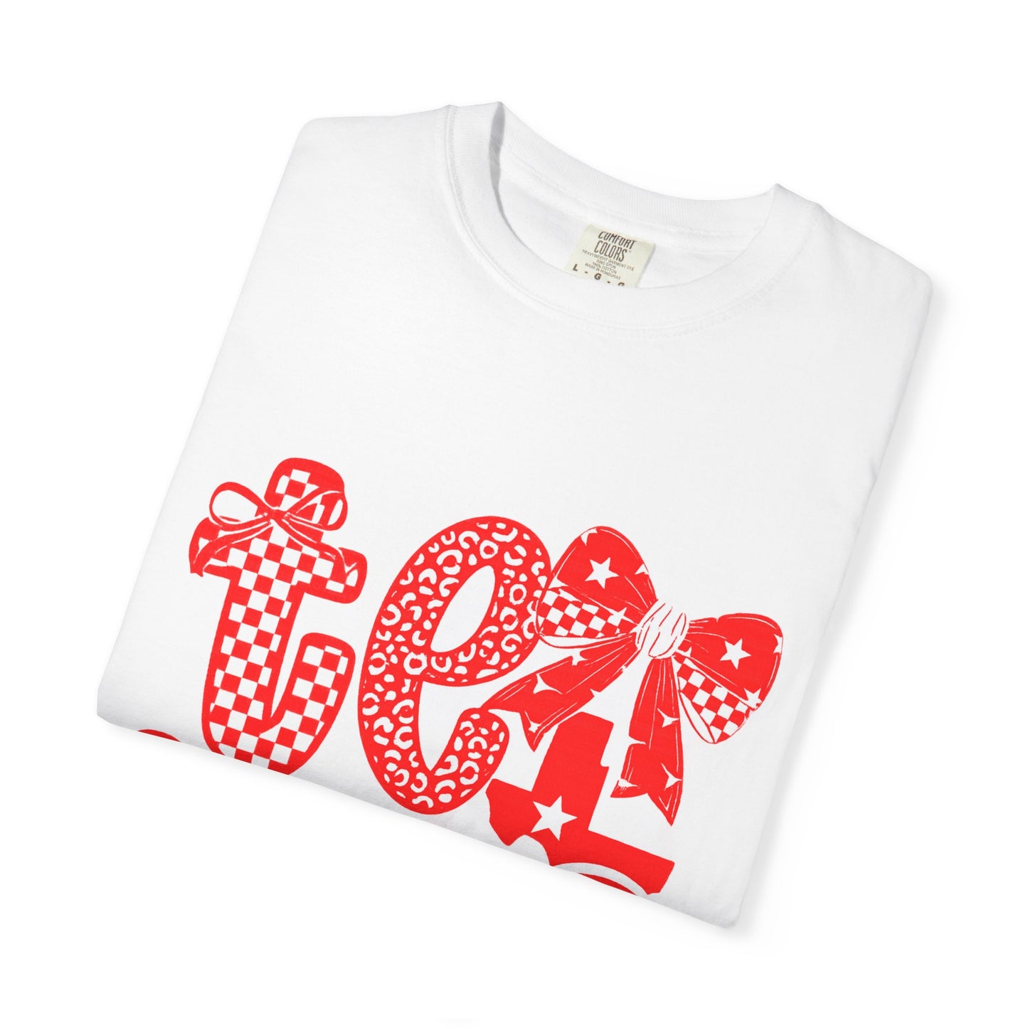 RAIDER Cheer Unisex Garment-Dyed T-shirt | Fun Summer Wear, Texas Pride, State Fair Outfit, Gift for Texans, Casual Daily Tee