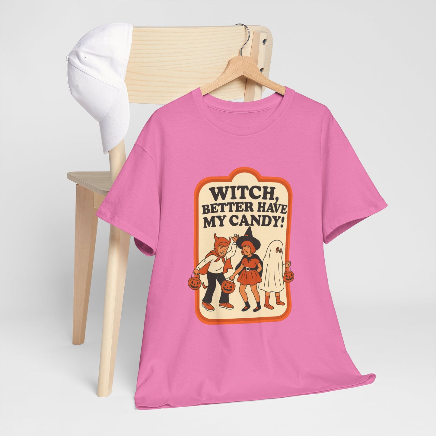Halloween Witch Candy Tee - Unisex Cotton Shirt