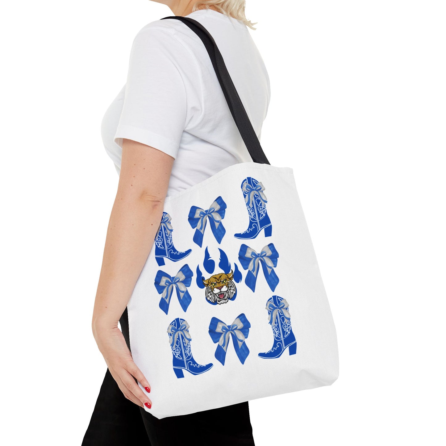 KY wildcats Stylish Blue Cowboy Boots Tote Bag, Kentucky Wildcats Fan, Kentucky Game Day, UK Wildcats, Kentucky Alumni, Graduation Gift, Lexington KY Gift