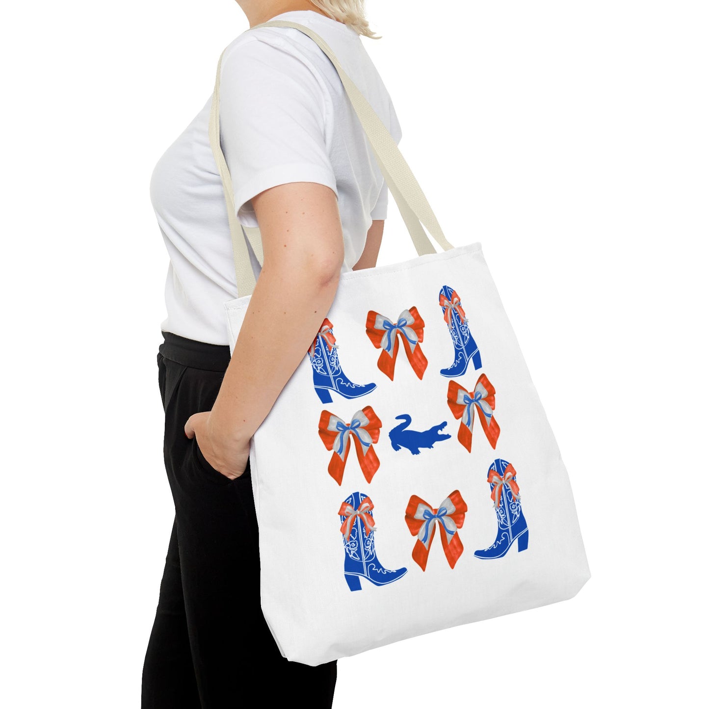 FL gators game day tote bag, UF fan gift, UF alumni, graduation gift, college student gift, chomp! chomp!, florida fan gift, florida game day, go gators