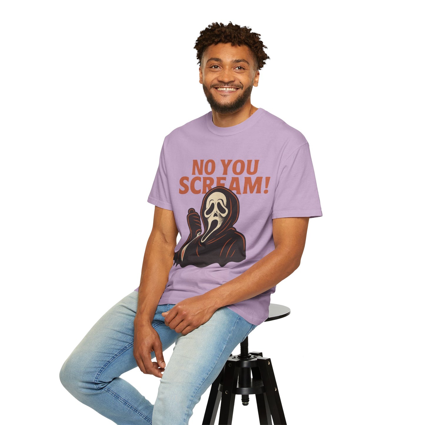 Unisex Horror-Themed T-shirt | Fun Scream Design for Halloween, Costume Parties, Movie Nights, Gift for Horror Fans