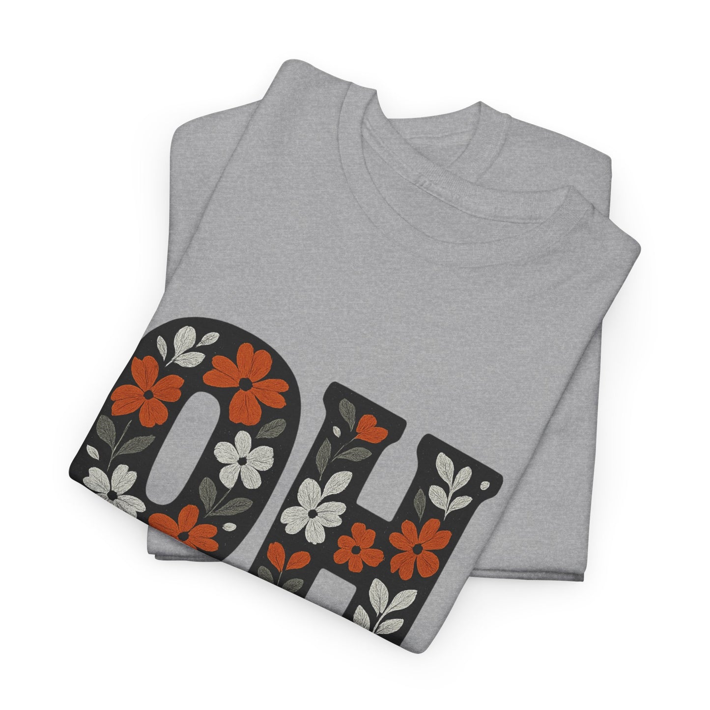 Bengals Floral Tee - Unisex Heavy Cotton